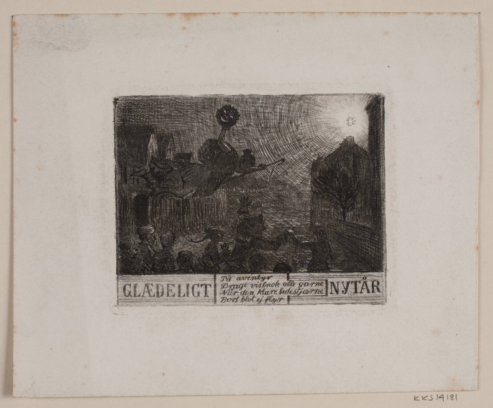Nytårshilsen, Niels Skovgaard, 1883