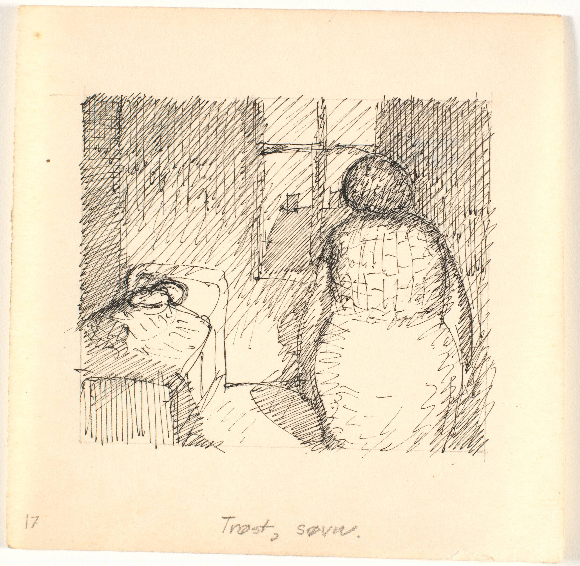Trøst, søvn, Palle Nielsen, 1949