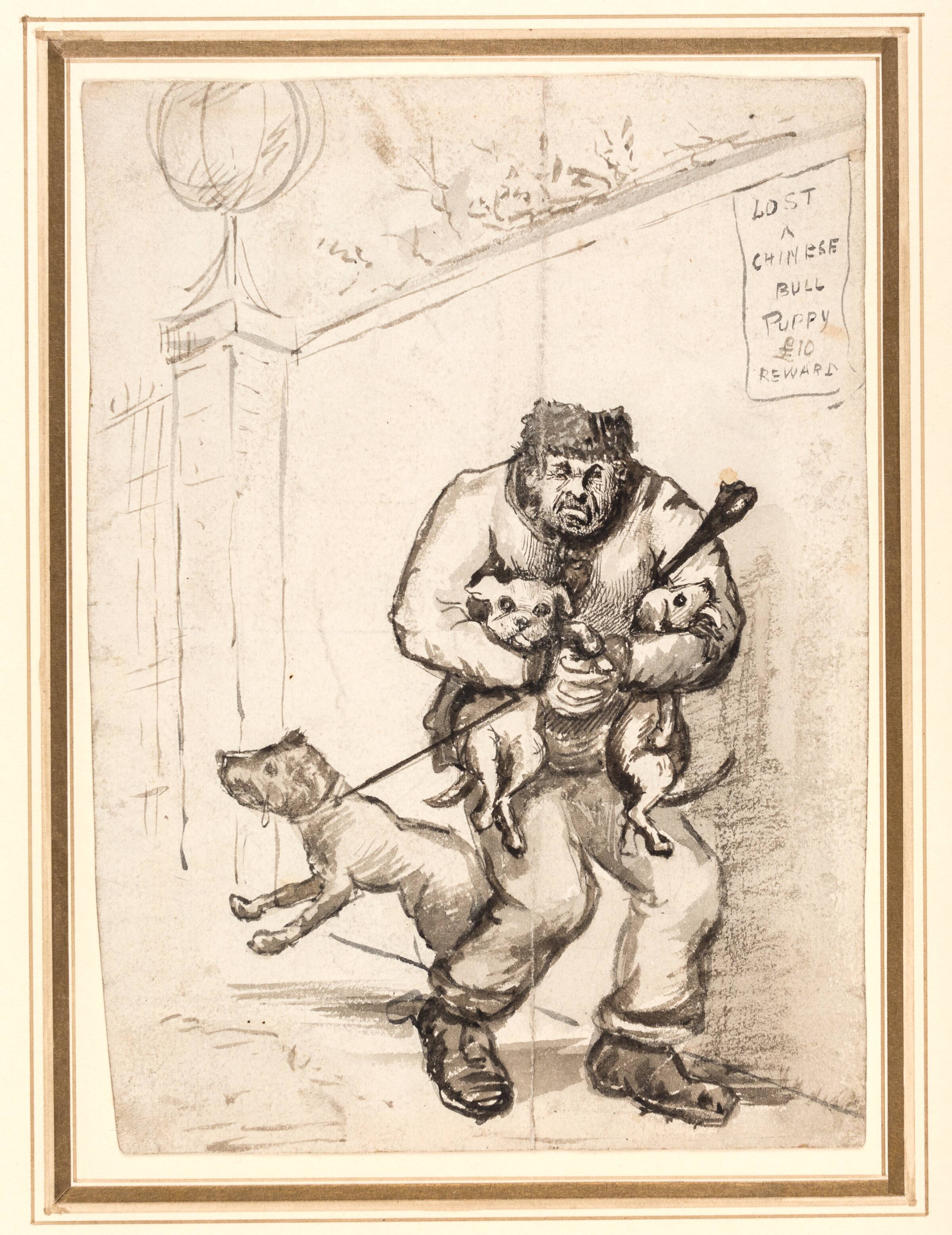 Lost a Chinese Bull Puppy £ 10 Reward, Henry William Bunbury, 1770-1810