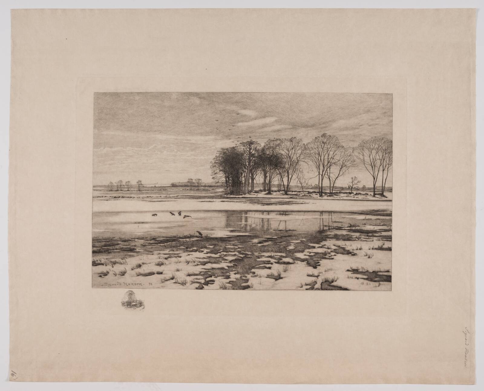 Vinterlandskab, Sigvard Hansen, 1894