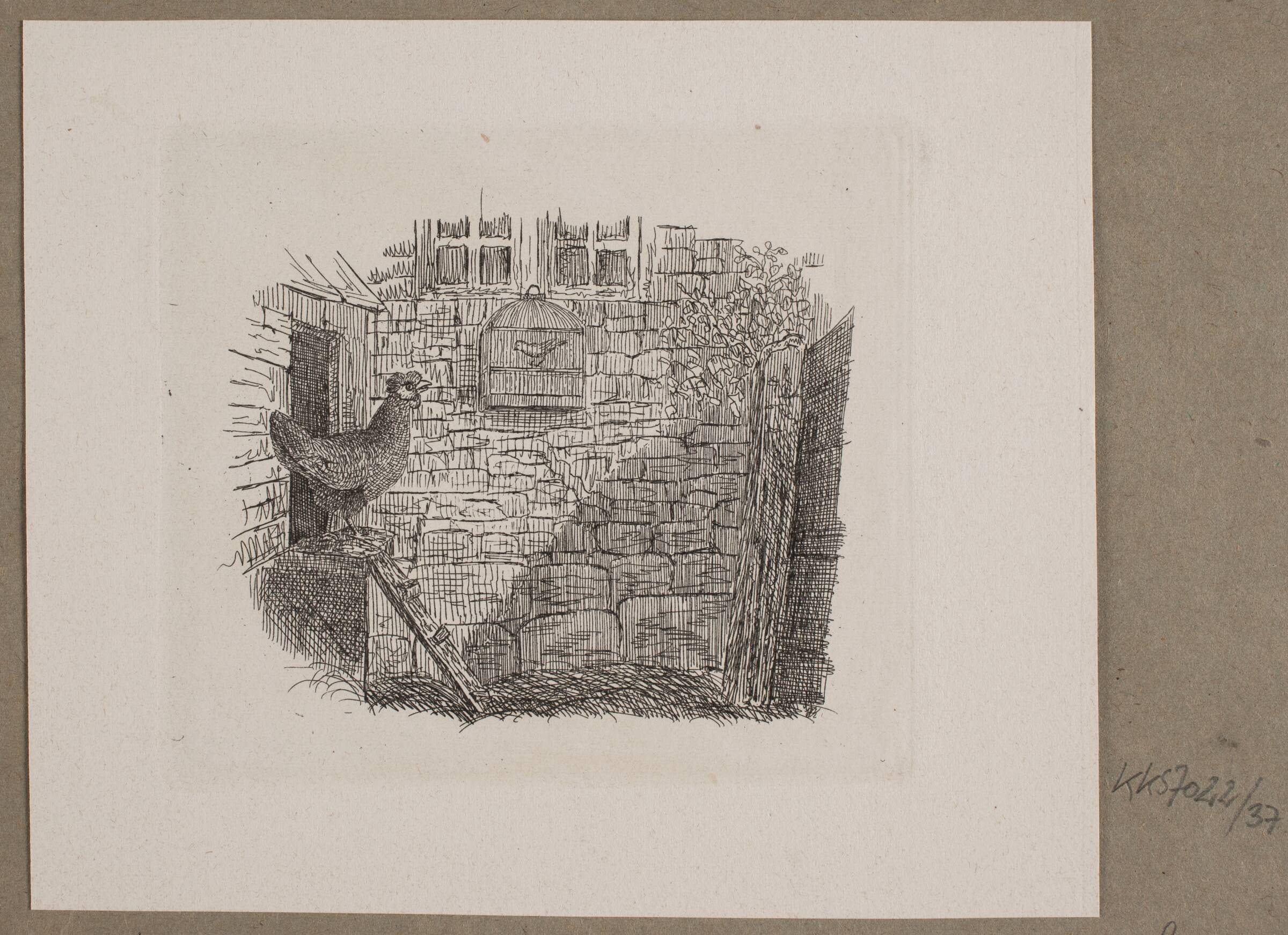 Illustration til O. Specter, "Fabler for Børn", Vilhelm Kyhn, 1838
