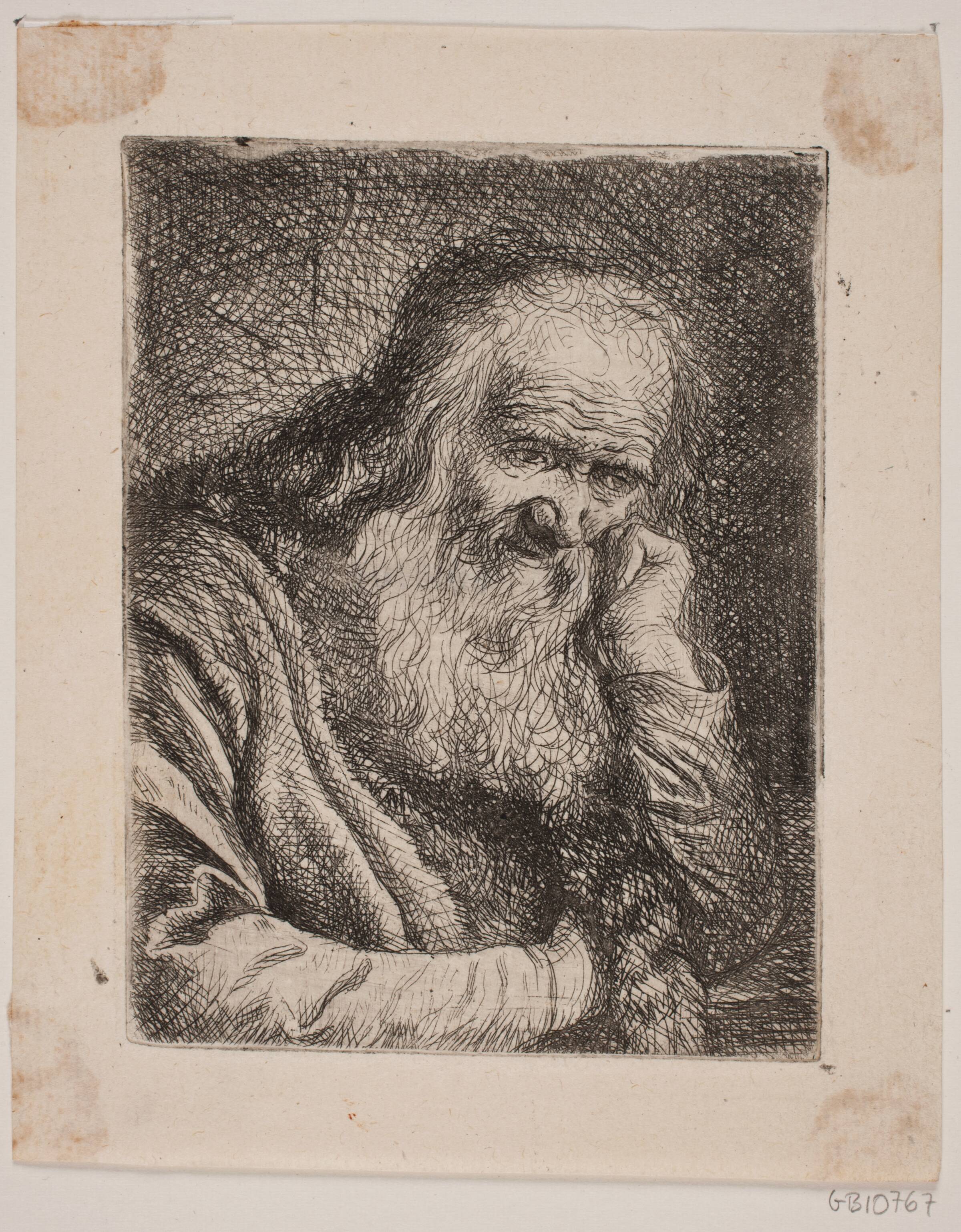 En skægget Olding, W.A. Müller, 1733-1816