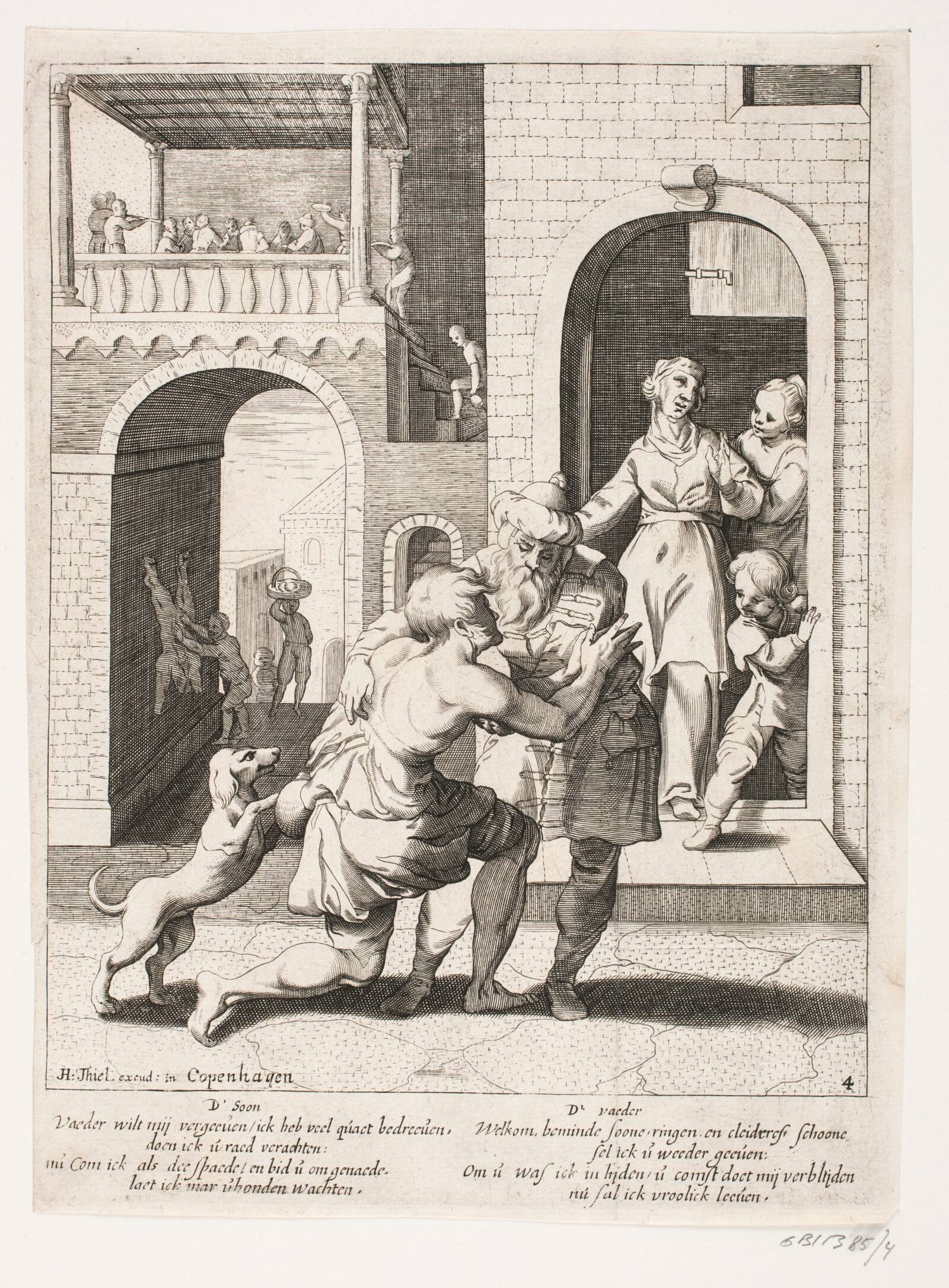 Den fortabte søns hjemkomst, Ubekendt, 1600-1699