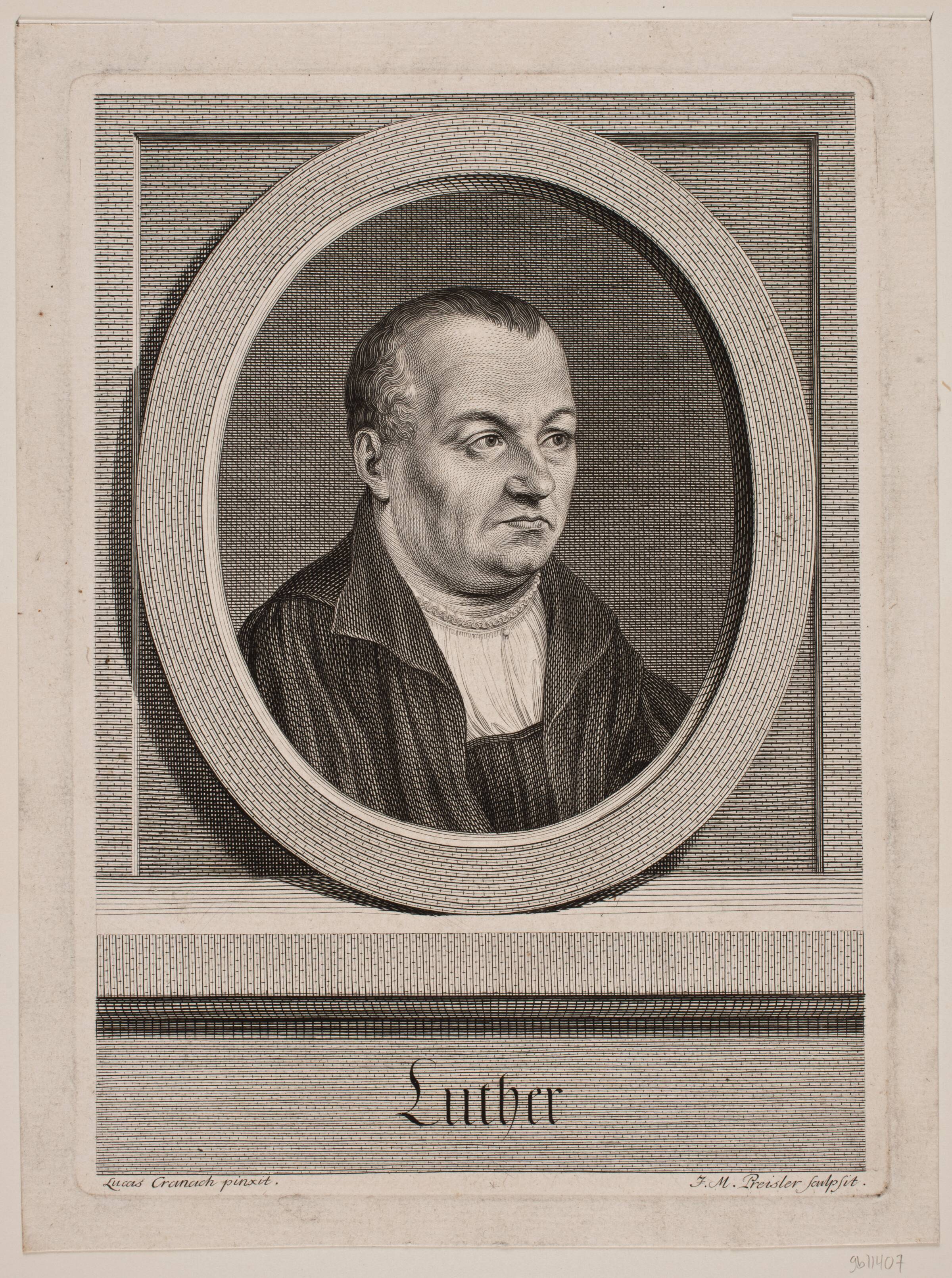 Martin Luther, J.M. Preisler, 1715-1794