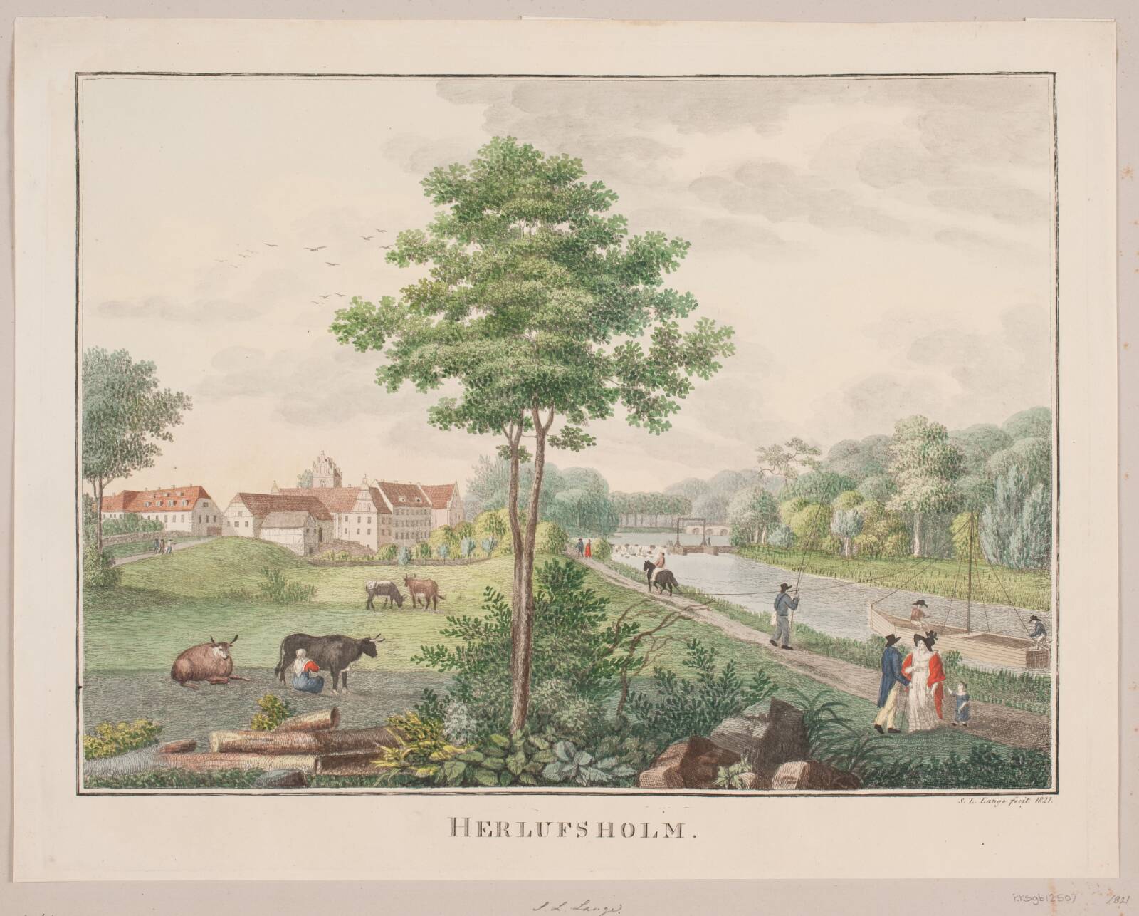 Herlufsholm, Søren L. Lange, 1821