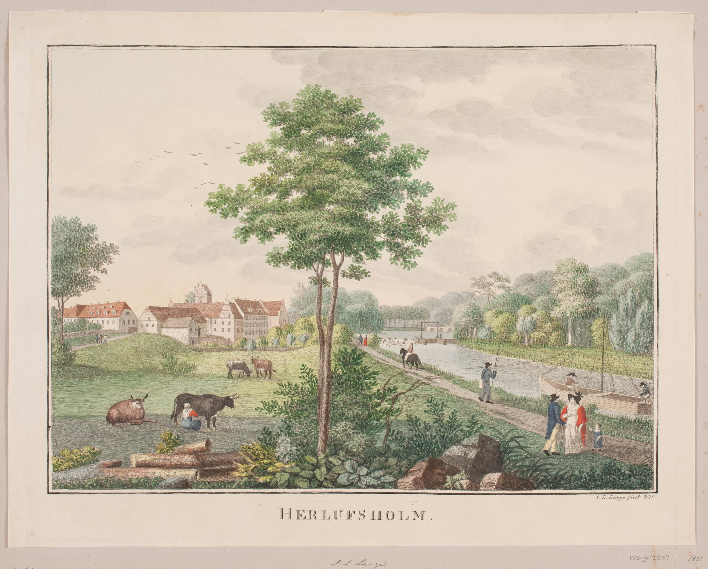 Herlufsholm, Søren L. Lange, 1821
