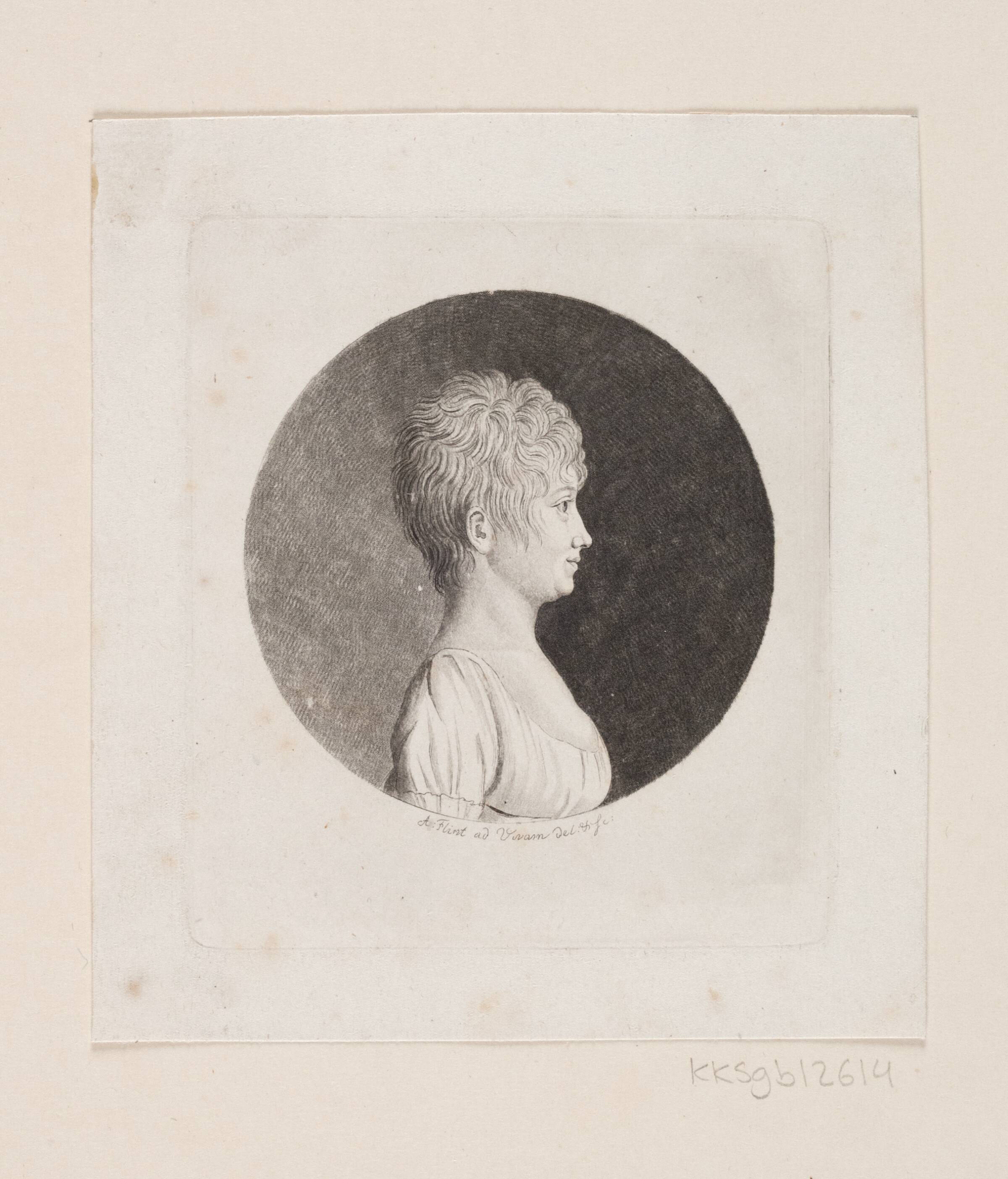 Ubekendt kvindeportræt, Andreas Flint, 1767-1824