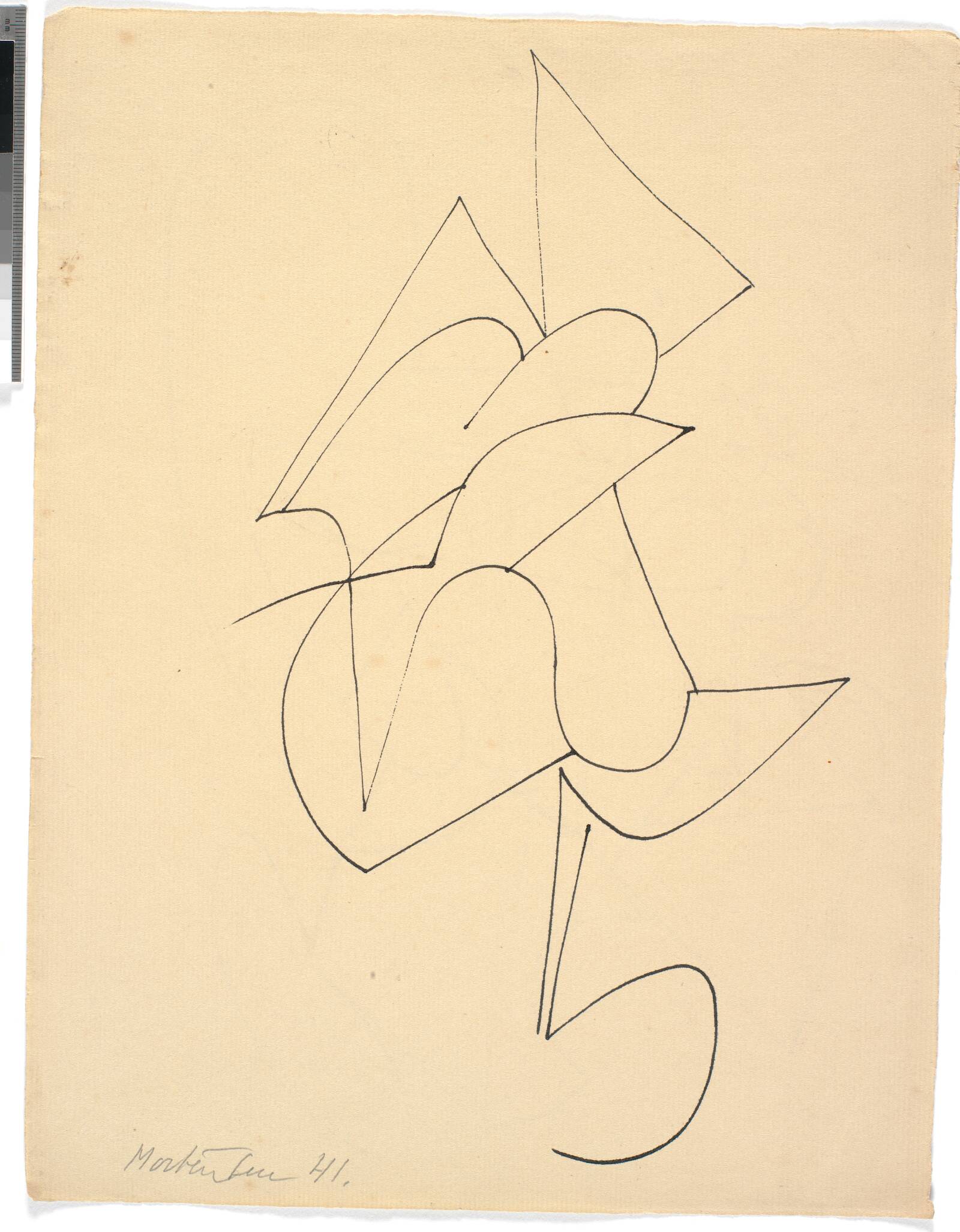 Botanisk-geometrisk figuration, Richard Mortensen, 1939-1941