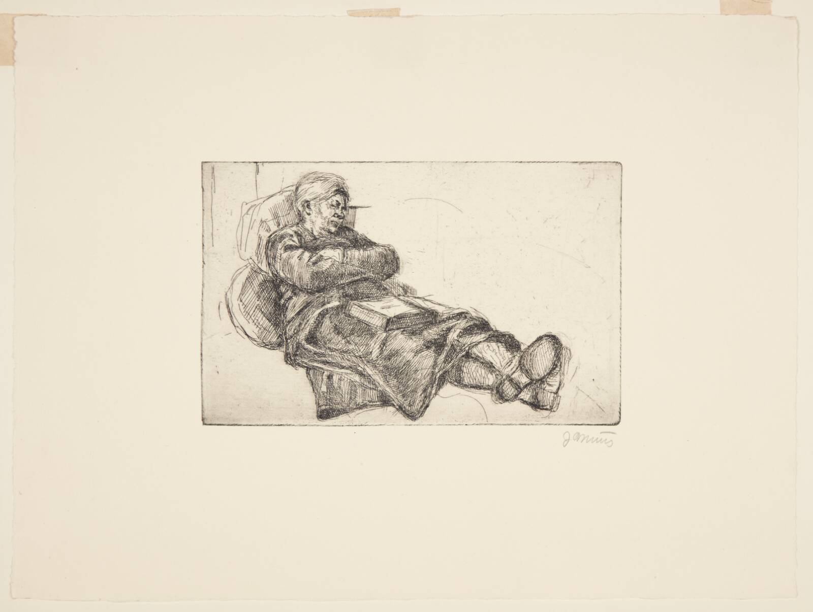 Hvilende dame, Jane Muus, 1943