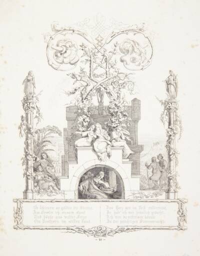 Illustration til "Sehnsucht", et digt af Joseph von Eichendorff