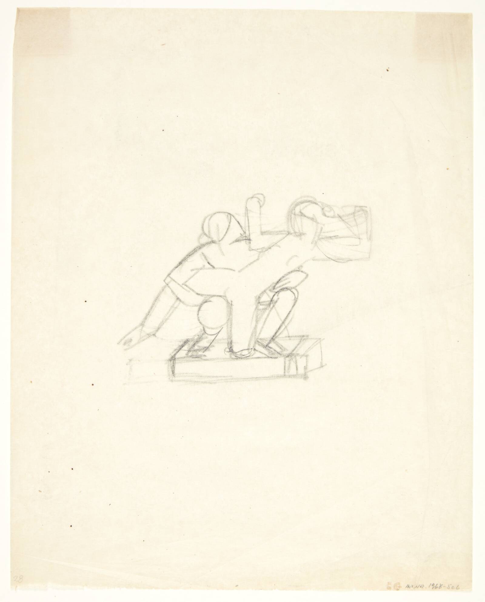 Elskovspar. Udkast til statuette, Gerhard Henning, 1920-1929