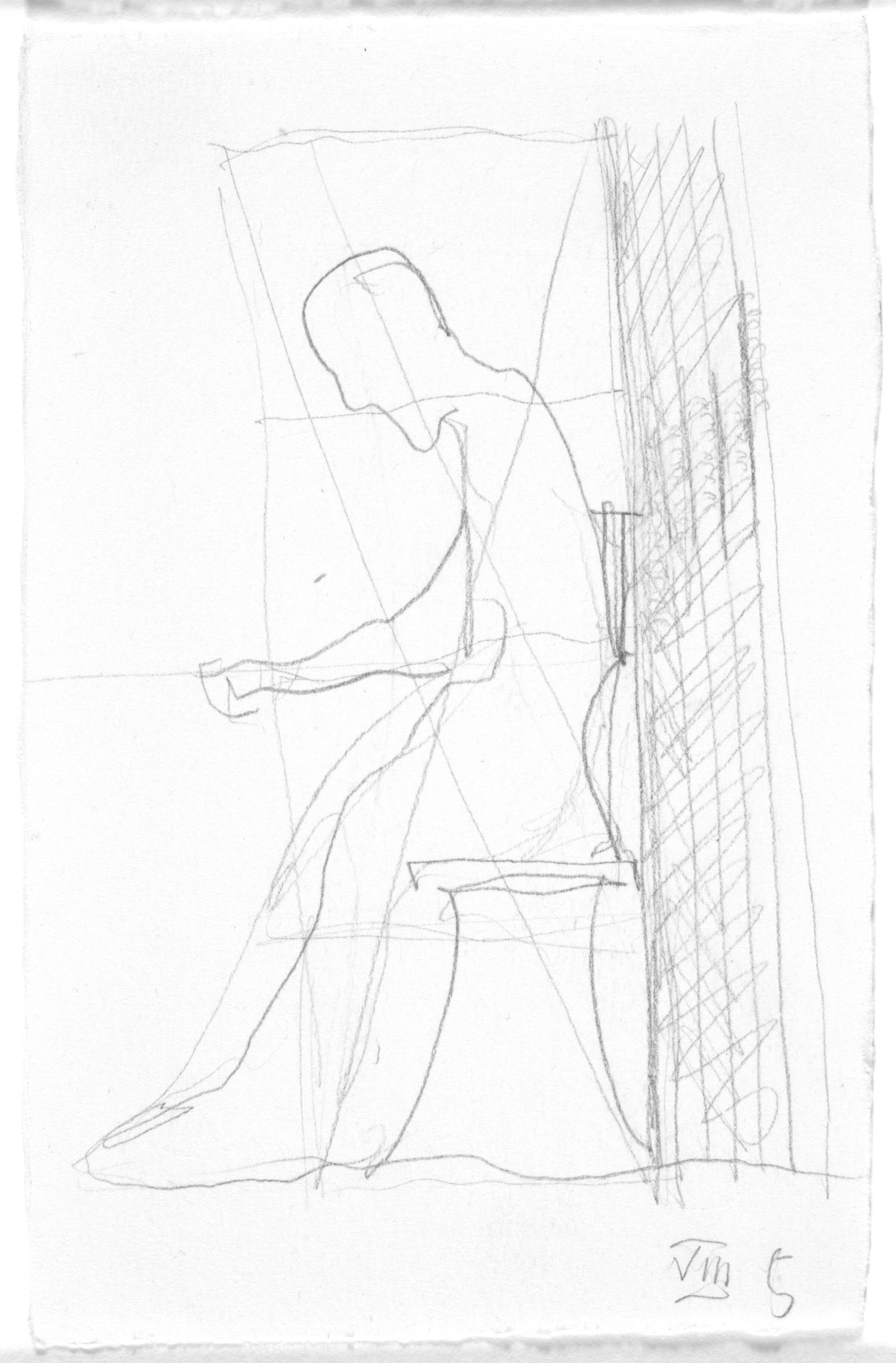 Skitse til ottende sang i Homers Odyssé, Peter Brandes, 2001-2002