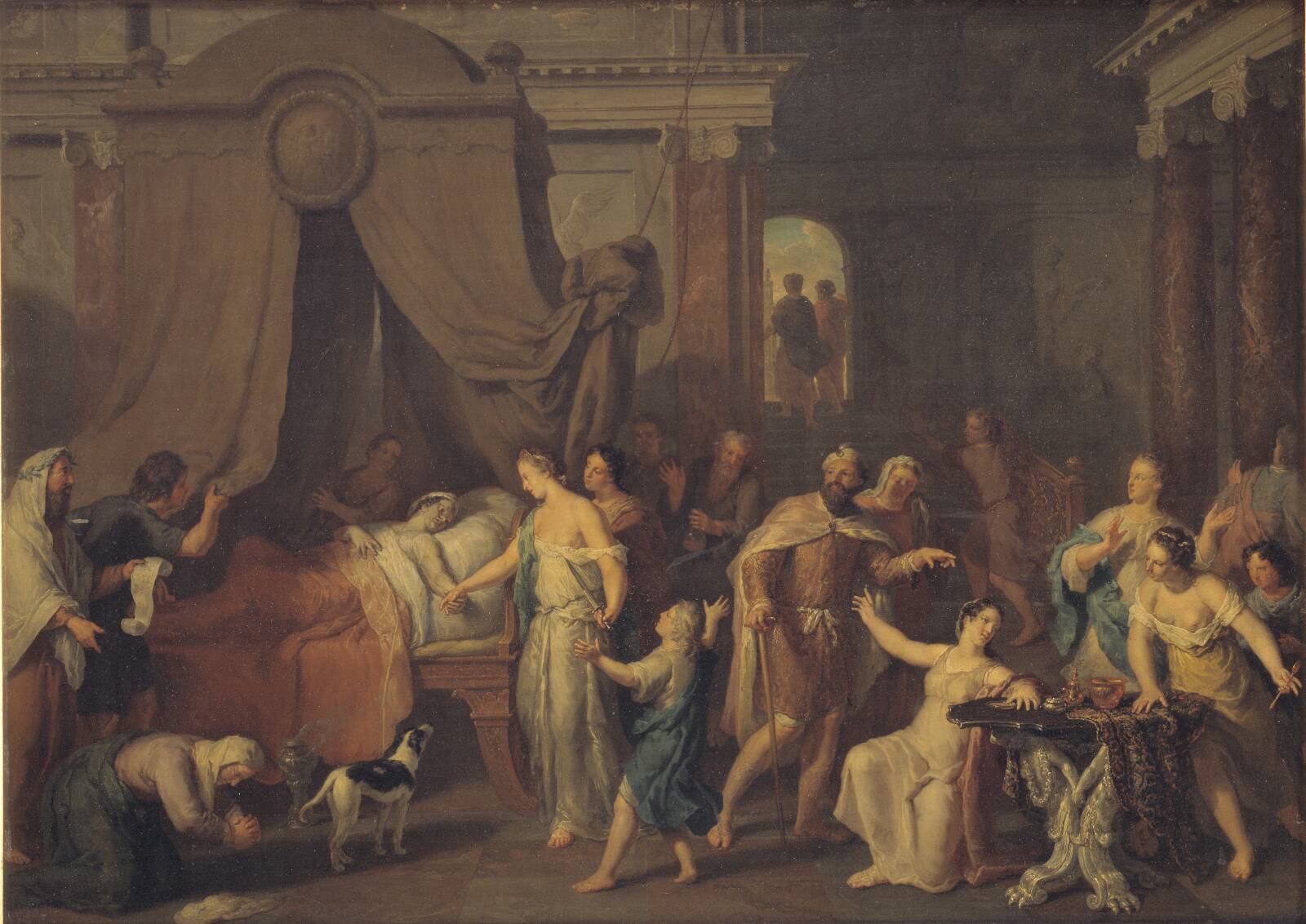 Alkestis og Admet, Gerard Hoet I, 1663-1733
