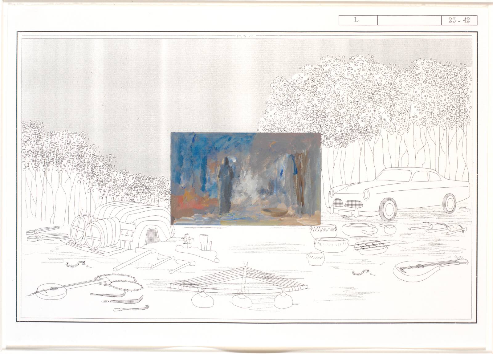 Fraktalt landskab., Nina Sten-Knudsen, 1993