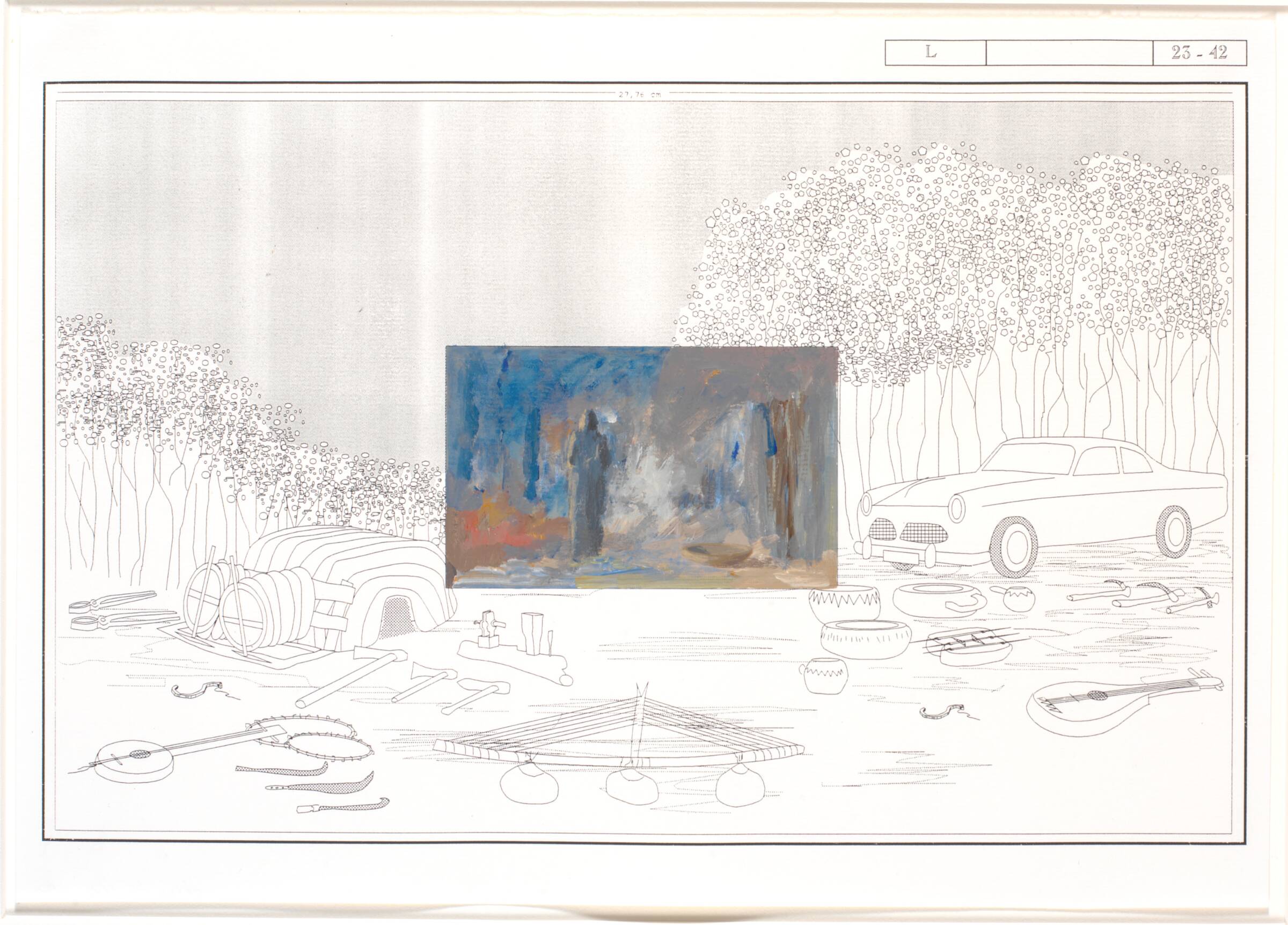 Fraktalt landskab., Nina Sten-Knudsen, 1993