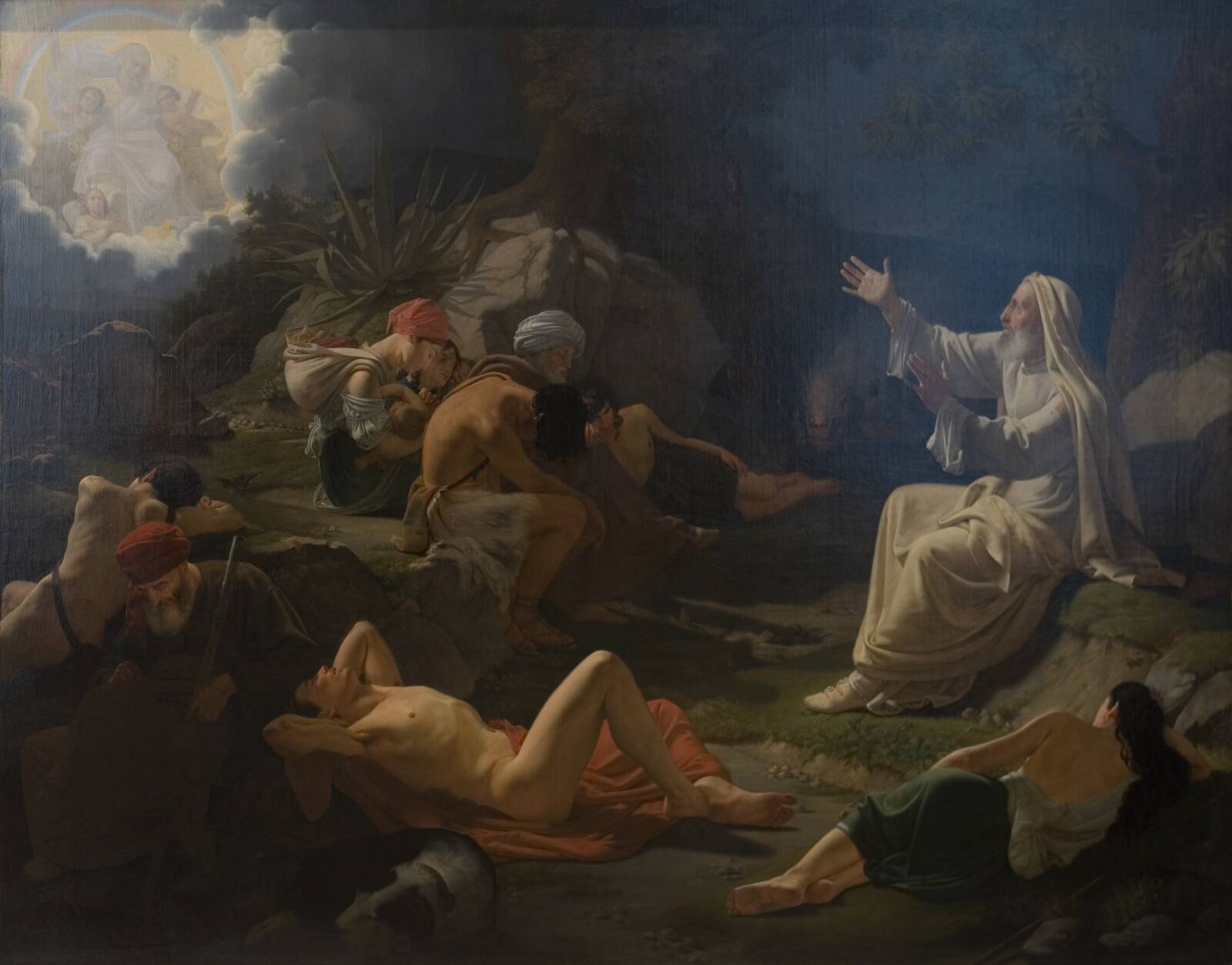The Vision of the Prophet Ezekiel, by Ditlev Blunck, 1830