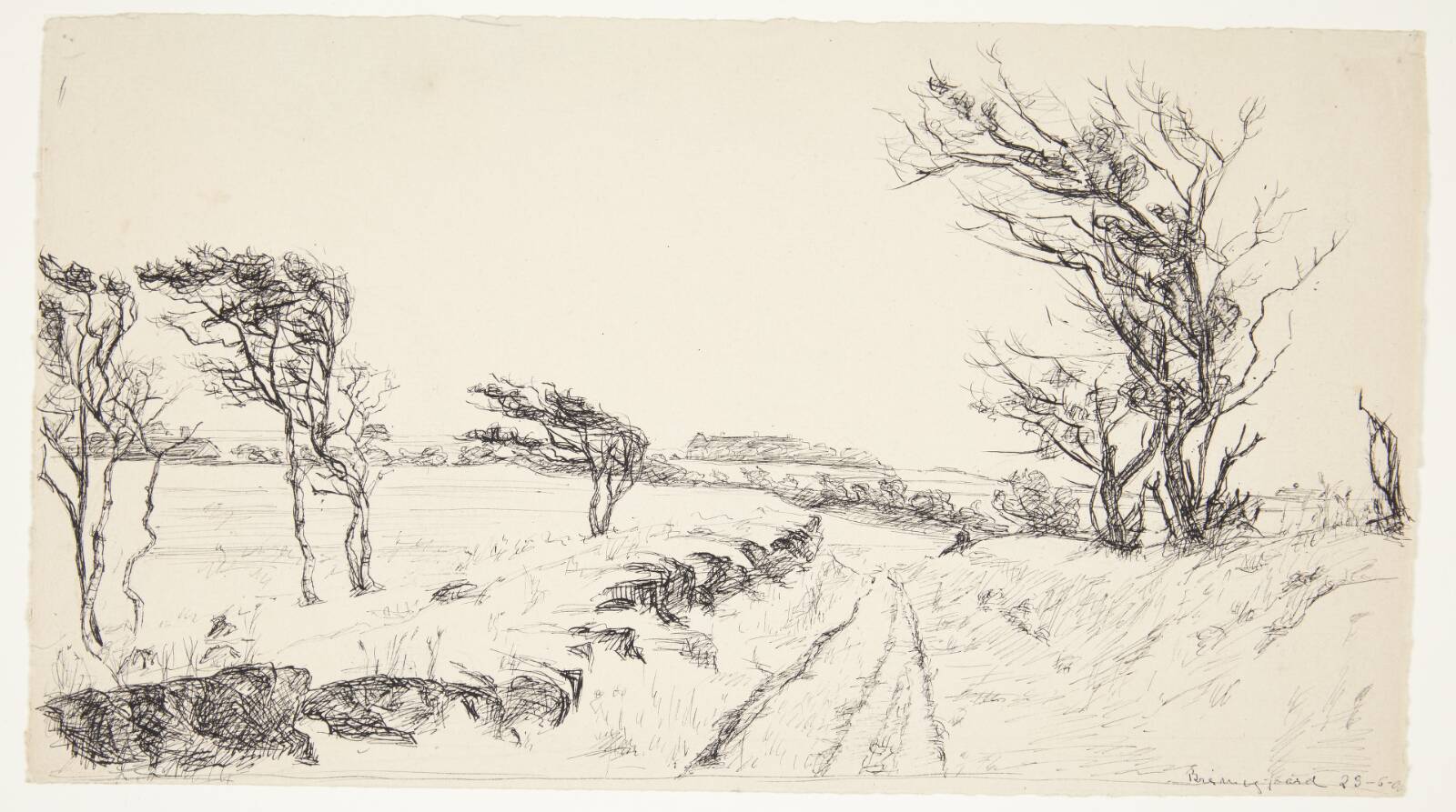 Landskab Breininggaard, Johanne Krebs, 1900