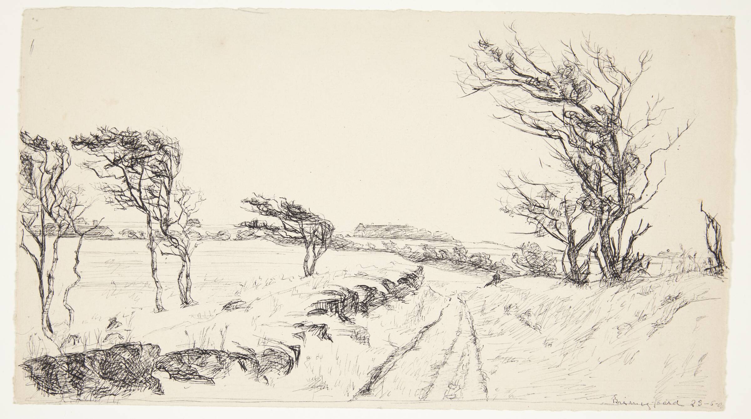 Landskab Breininggaard, Johanne Krebs, 1900