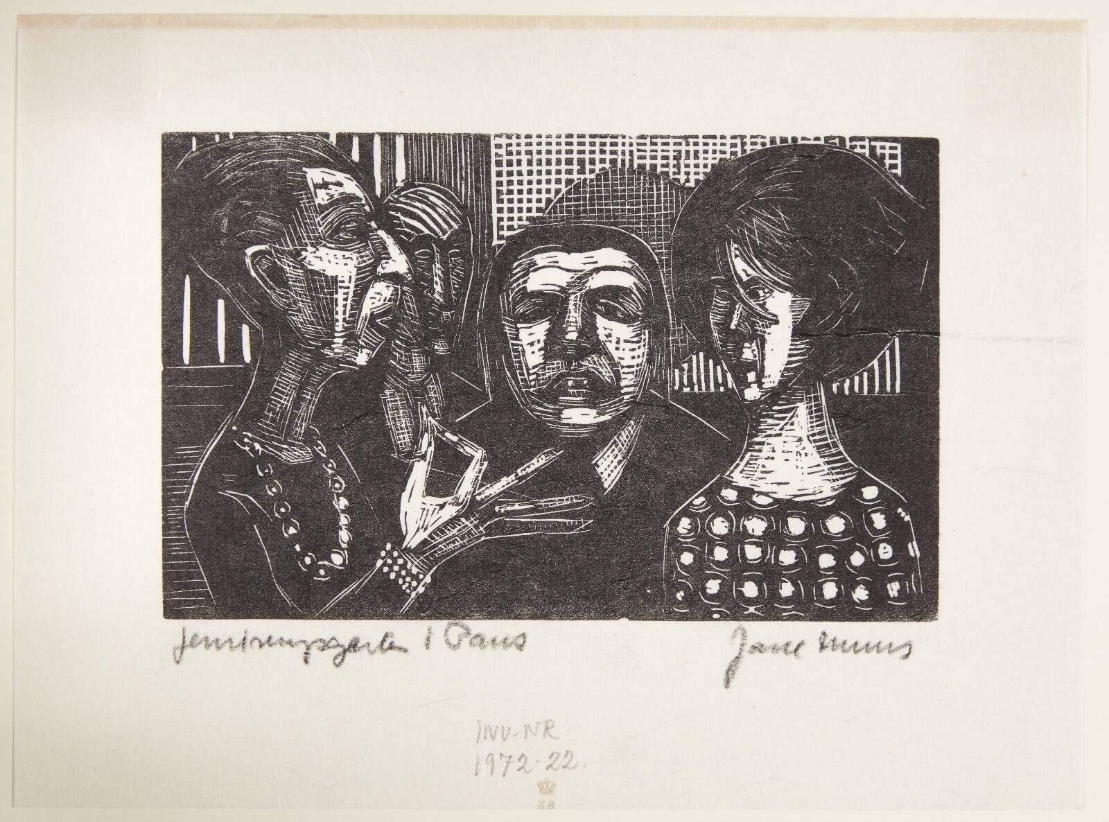 Ferniseringsgæster i Paris, Jane Muus, 1971