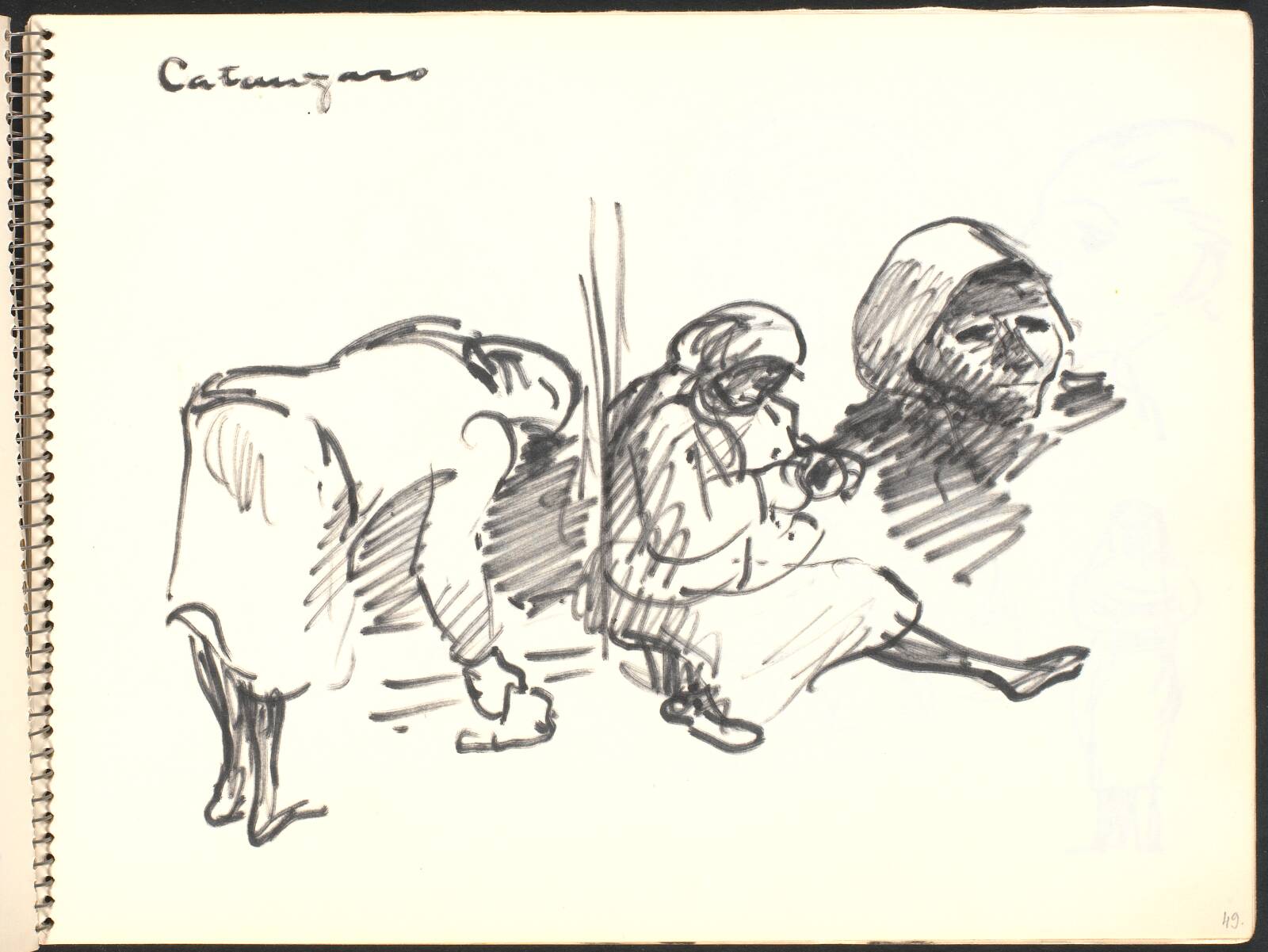 Gadescene, kvinder, Gottfred Eickhoff, 1952