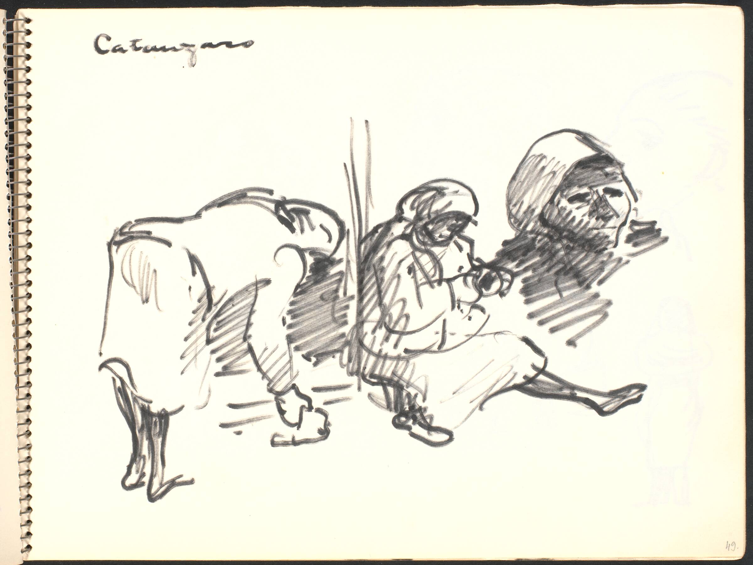 Gadescene, kvinder, Gottfred Eickhoff, 1952