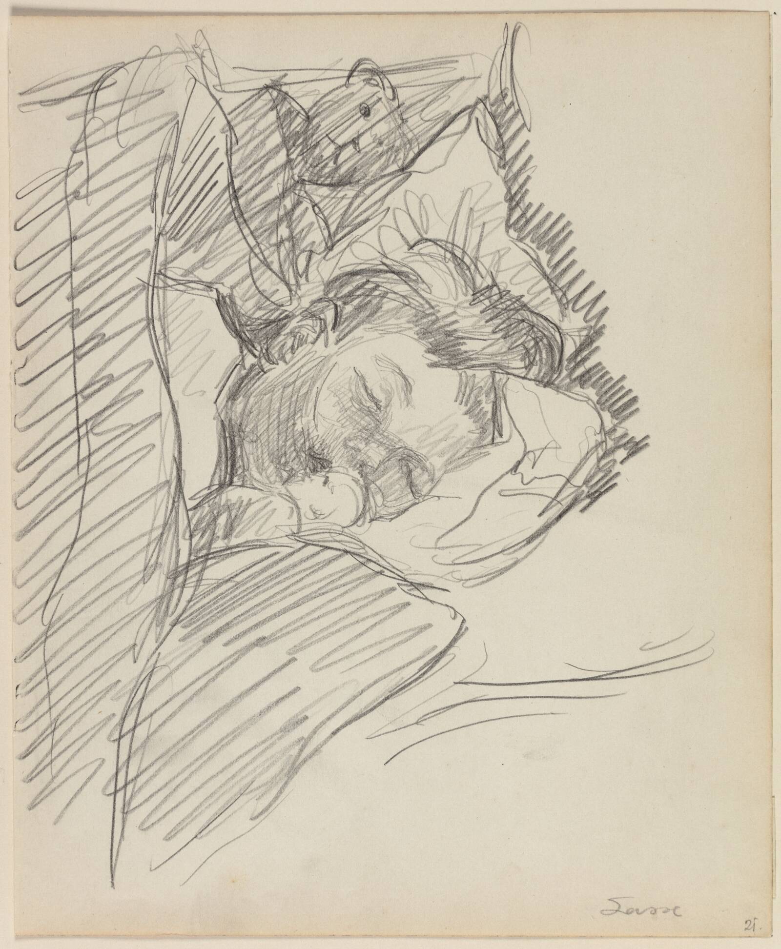 Sovende dreng, Sigurd Swane, 1916