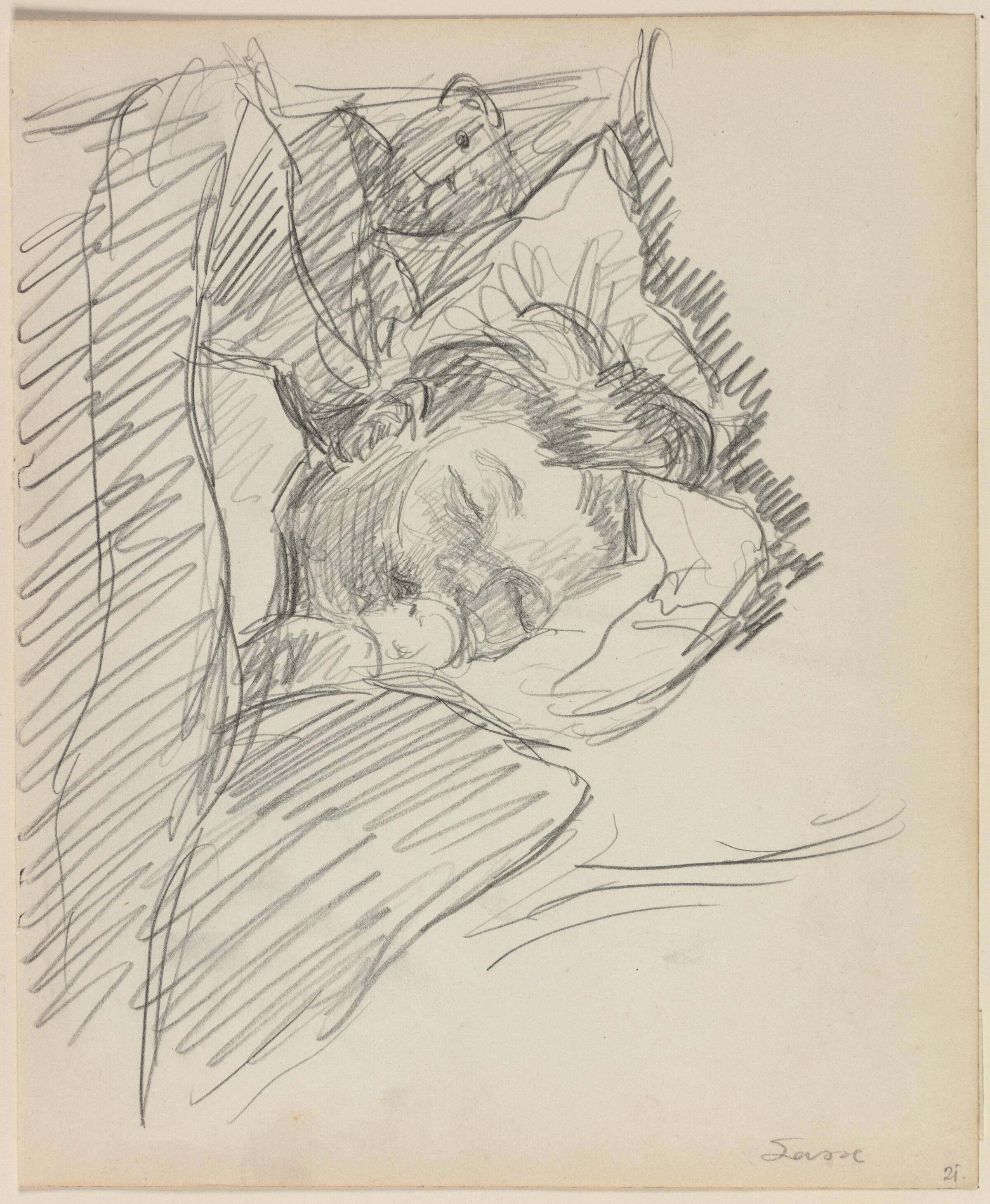 Sovende dreng, Sigurd Swane, 1916