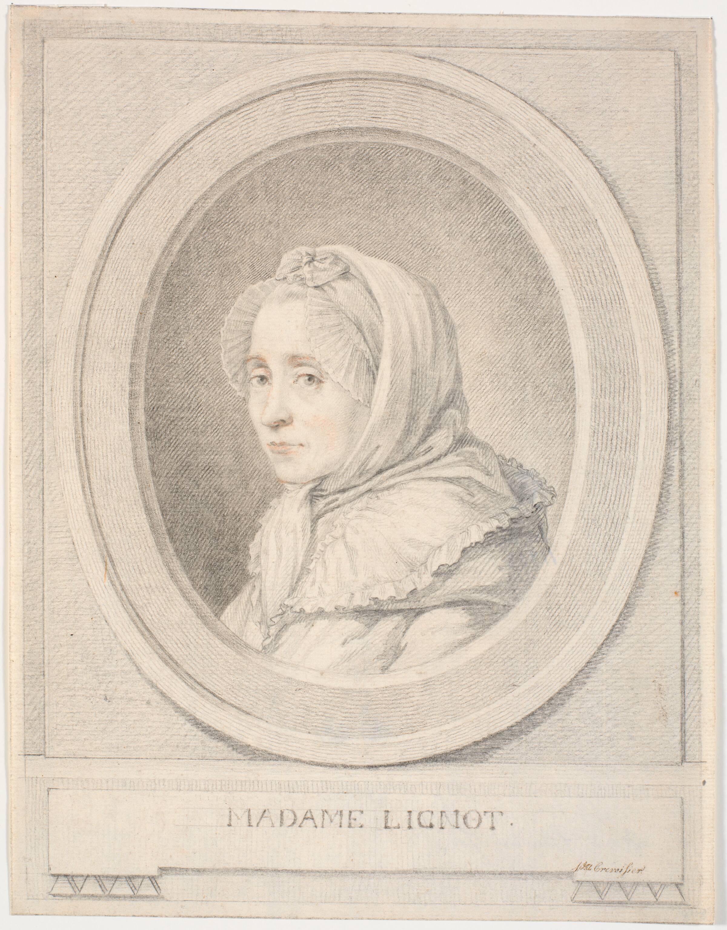 Portræt af Madame Lignot, Marie Jeanne Clemens, 1773-1781