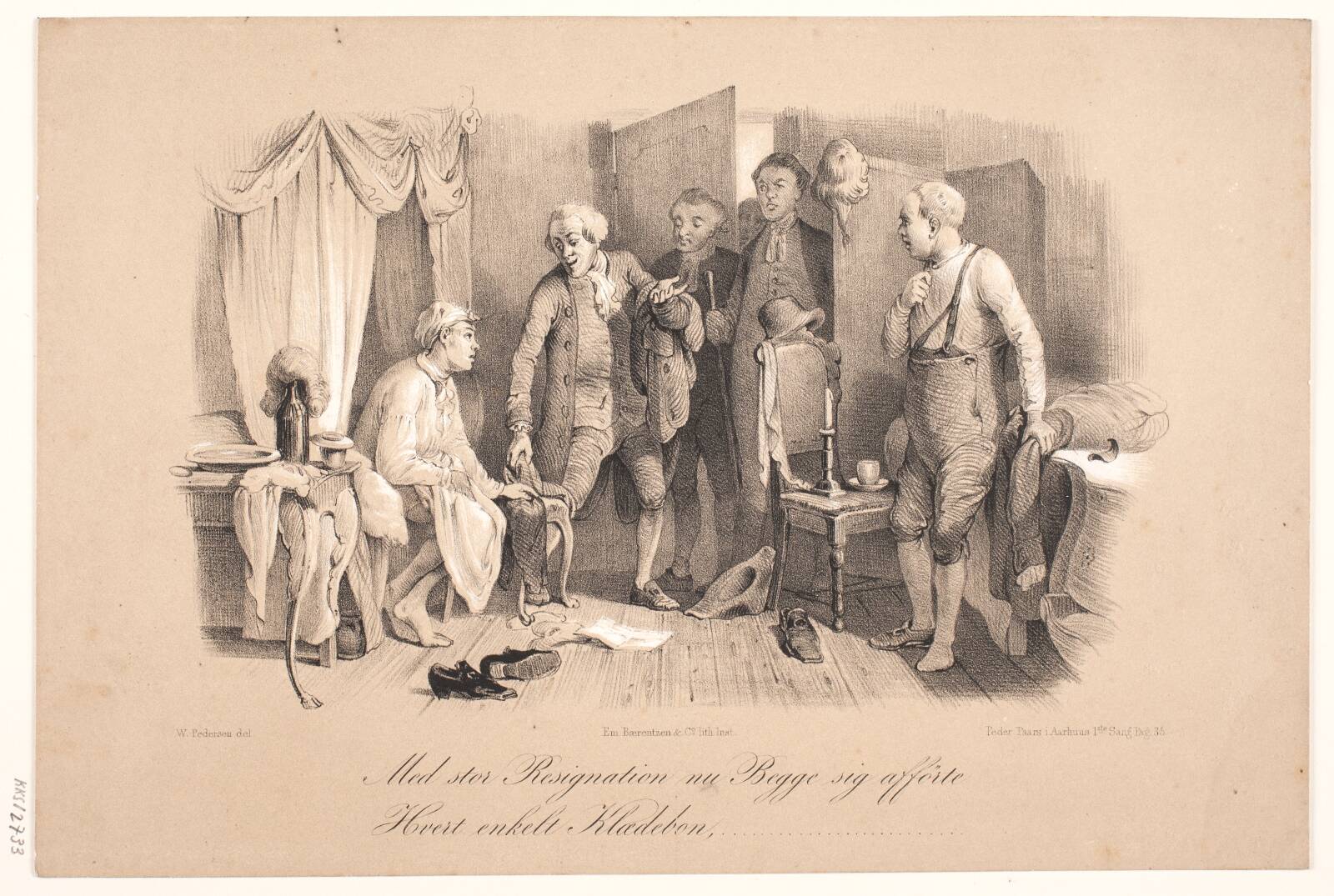 Scene af Peder Paars, Ubekendt, 1843