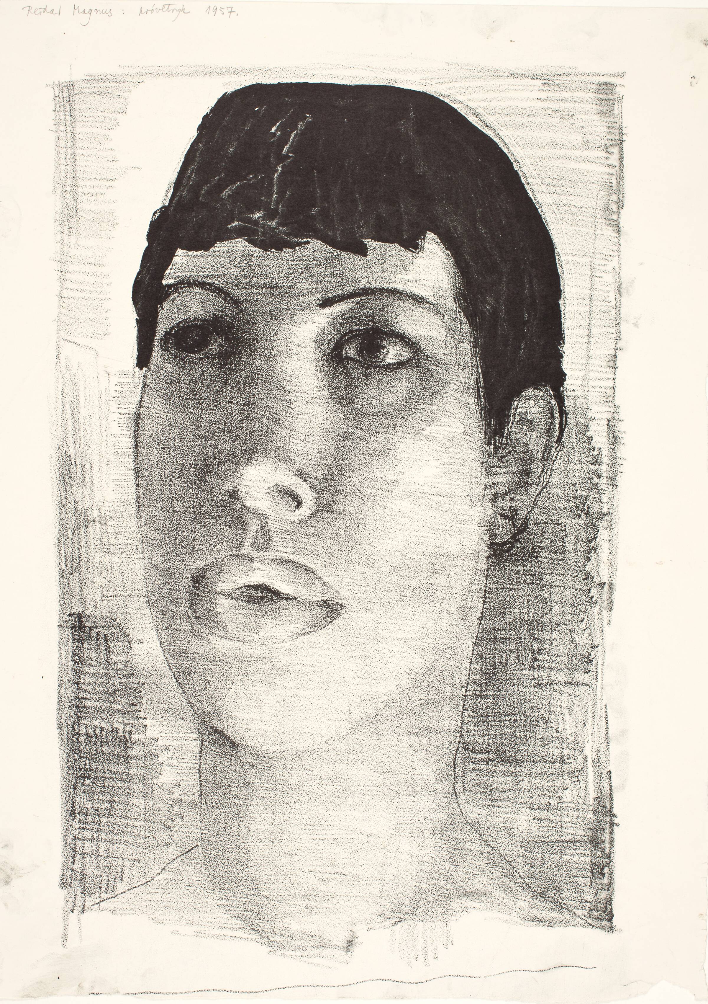Kvindeportræt, Reidar Magnus, 1957