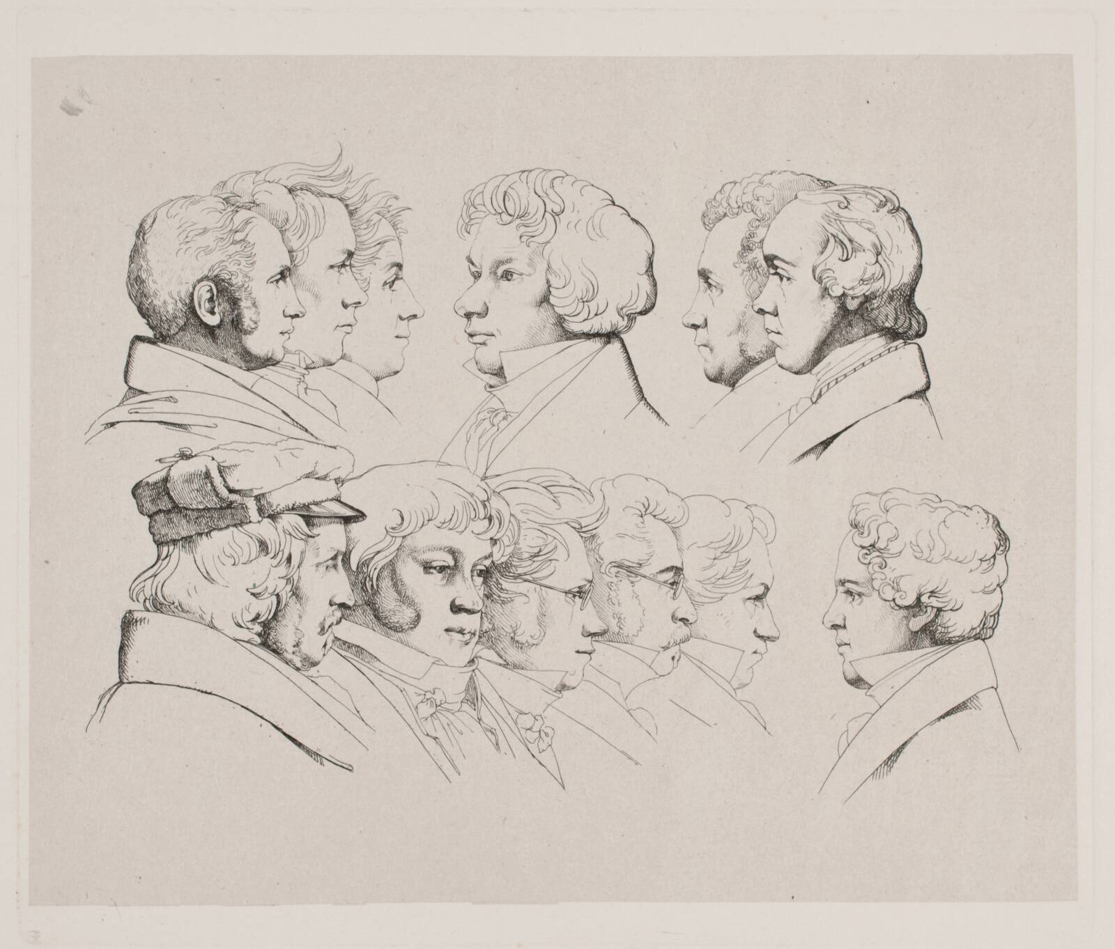 12 Portrætter (Rom 1825), Ernst Meyer, 1825