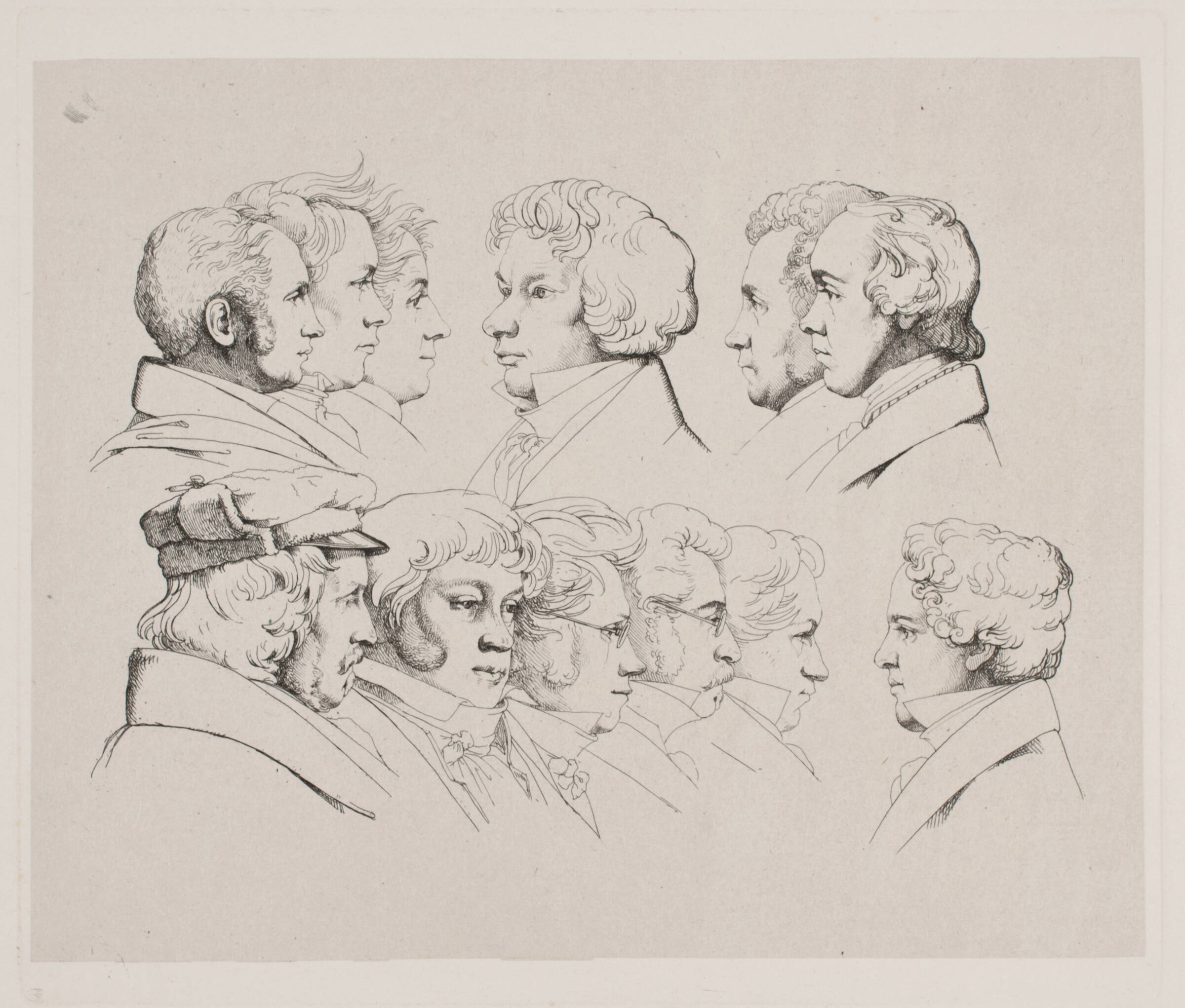 12 Portrætter (Rom 1825), Ernst Meyer, 1825