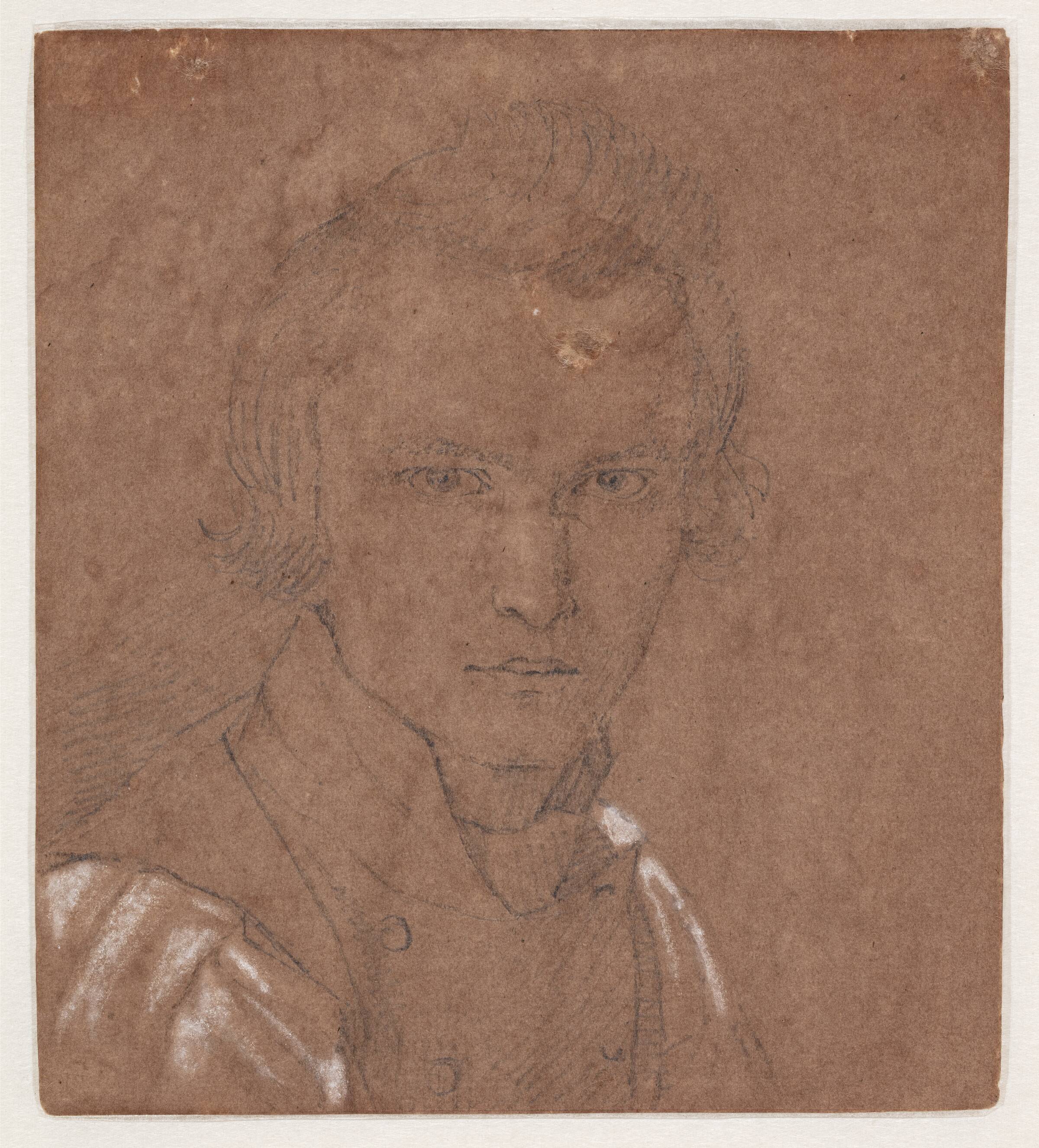 Selvportræt, Johan Thomas Lundbye, 1836