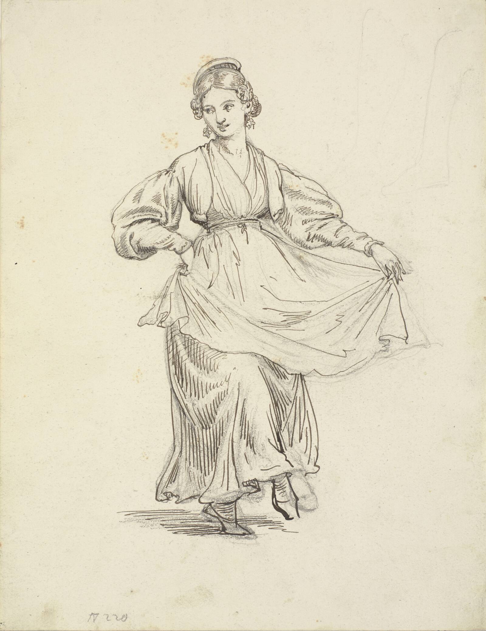Dansende pige, Wilhelm Marstrand, 1810-1873