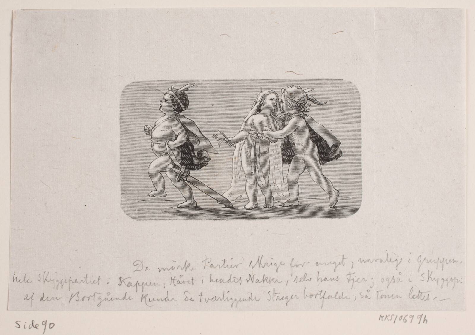 Vignet til "Brudgomsvalget", Waldemar Bøhme, 1878