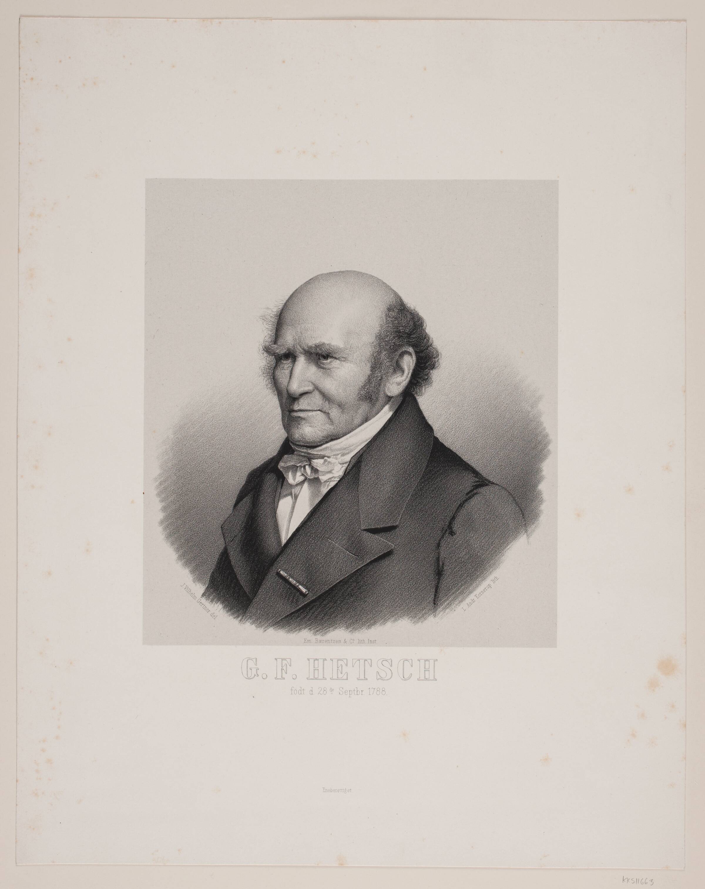 G. F. Hetsch, L.A. Kornerup, 1855
