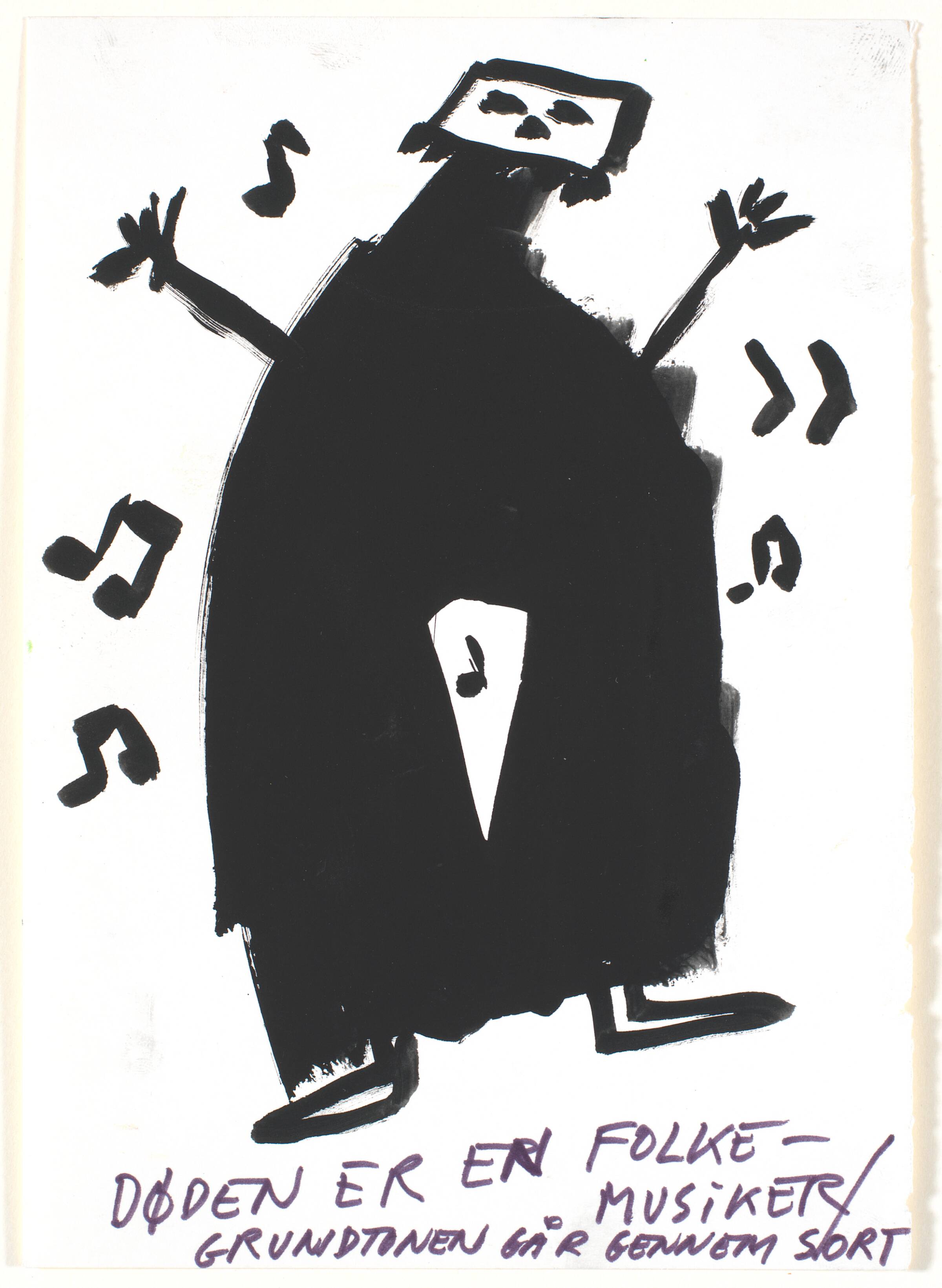 Døden er en folkemusiker. Grundtonen går gennem sort, Claus Carstensen, 1982