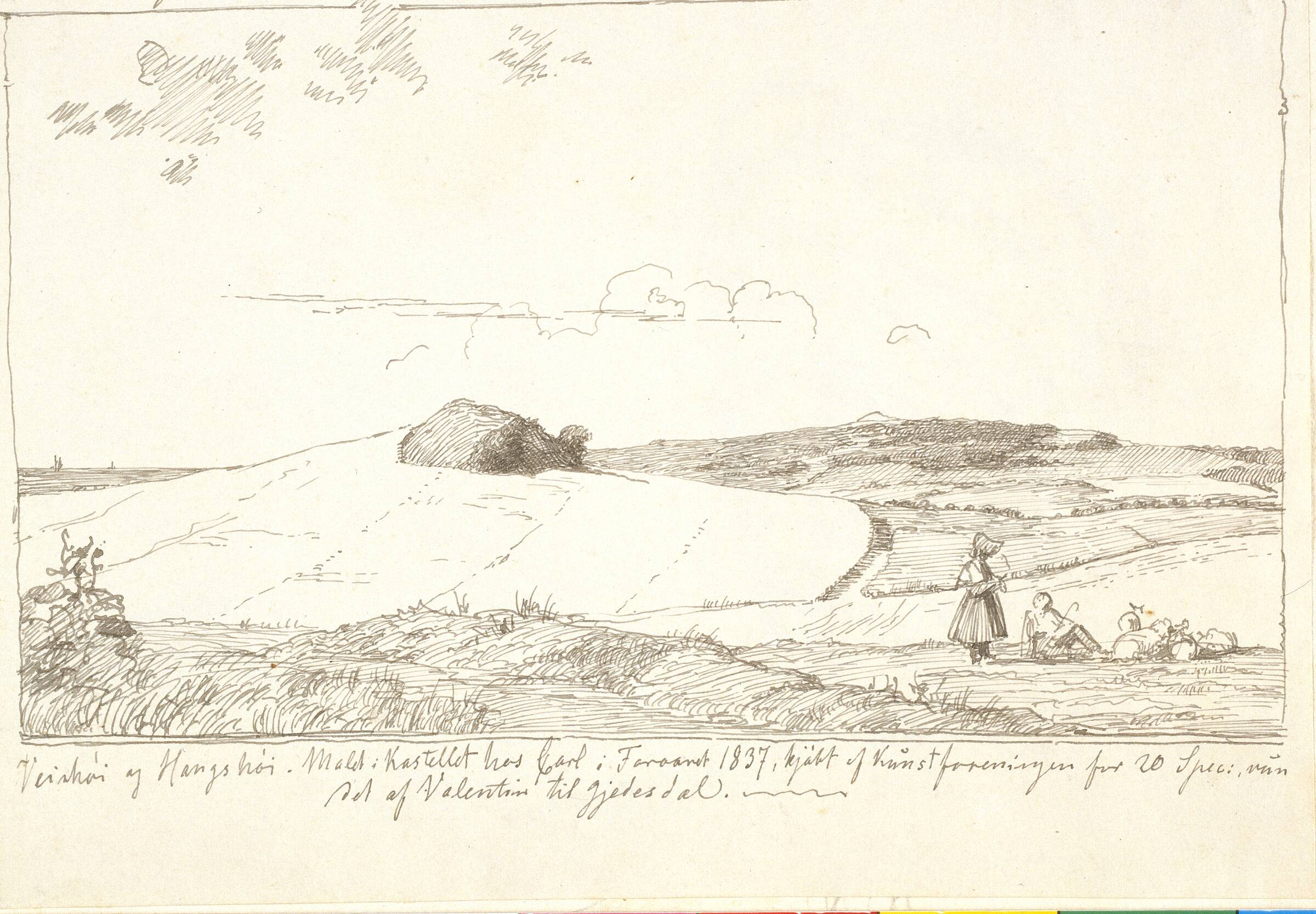 Liber Veritatis. Tegninger og akvareller efter Lundbyes malerier fra 1834 og frem, Johan Thomas Lundbye, 1834-1848