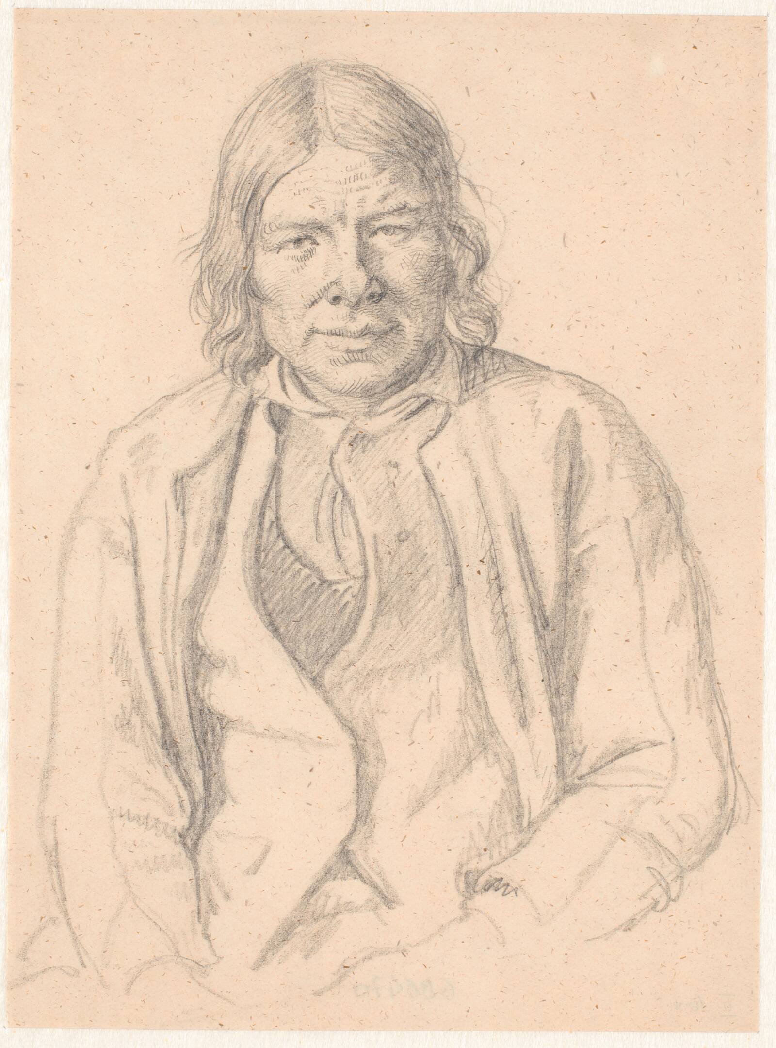 Brystbillede af svensk bonde, Wilhelm Marstrand, 1851