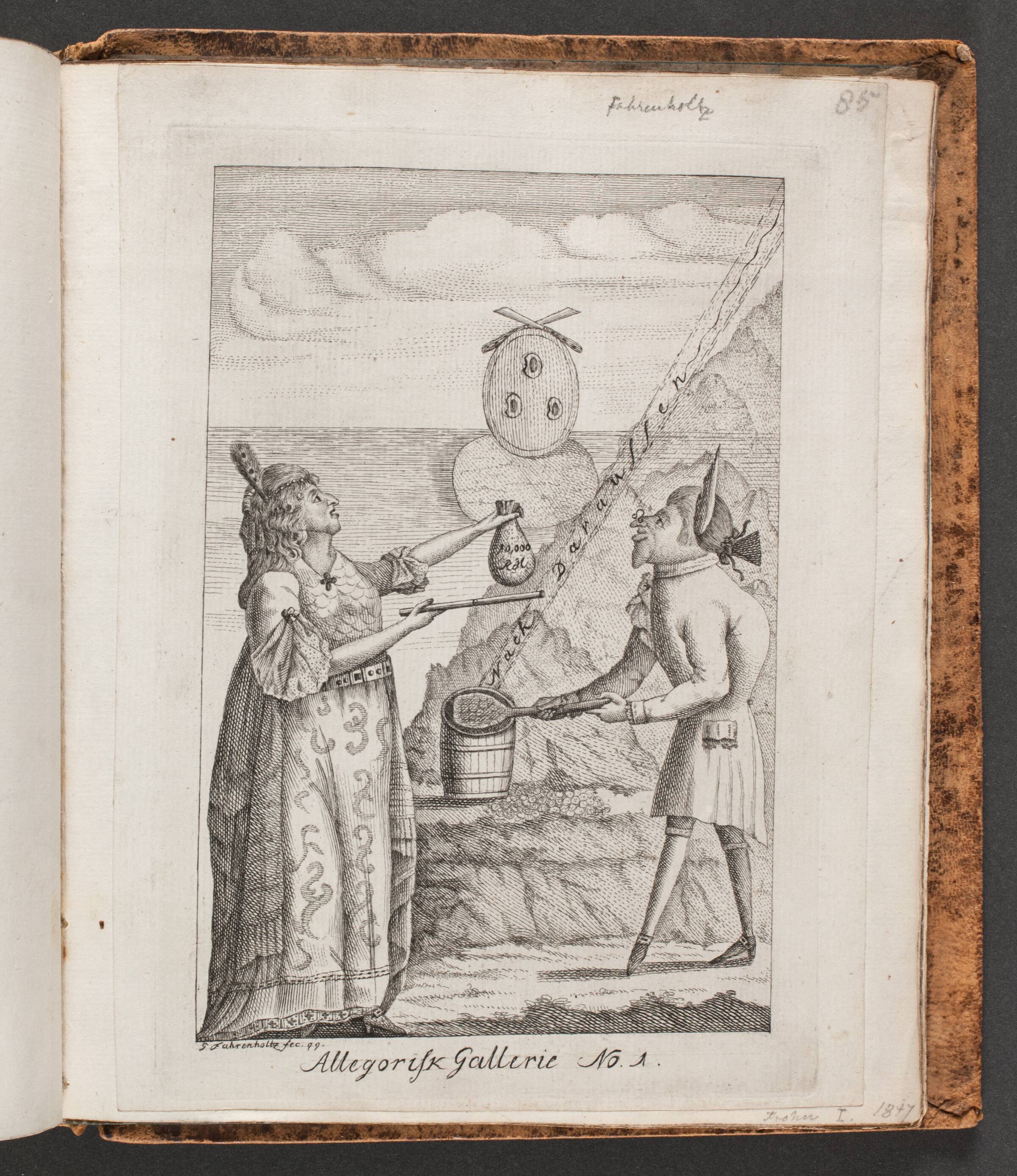 "Allegorisk Gallerie" Nr. 1, Georg Fahrenholtz, 1799