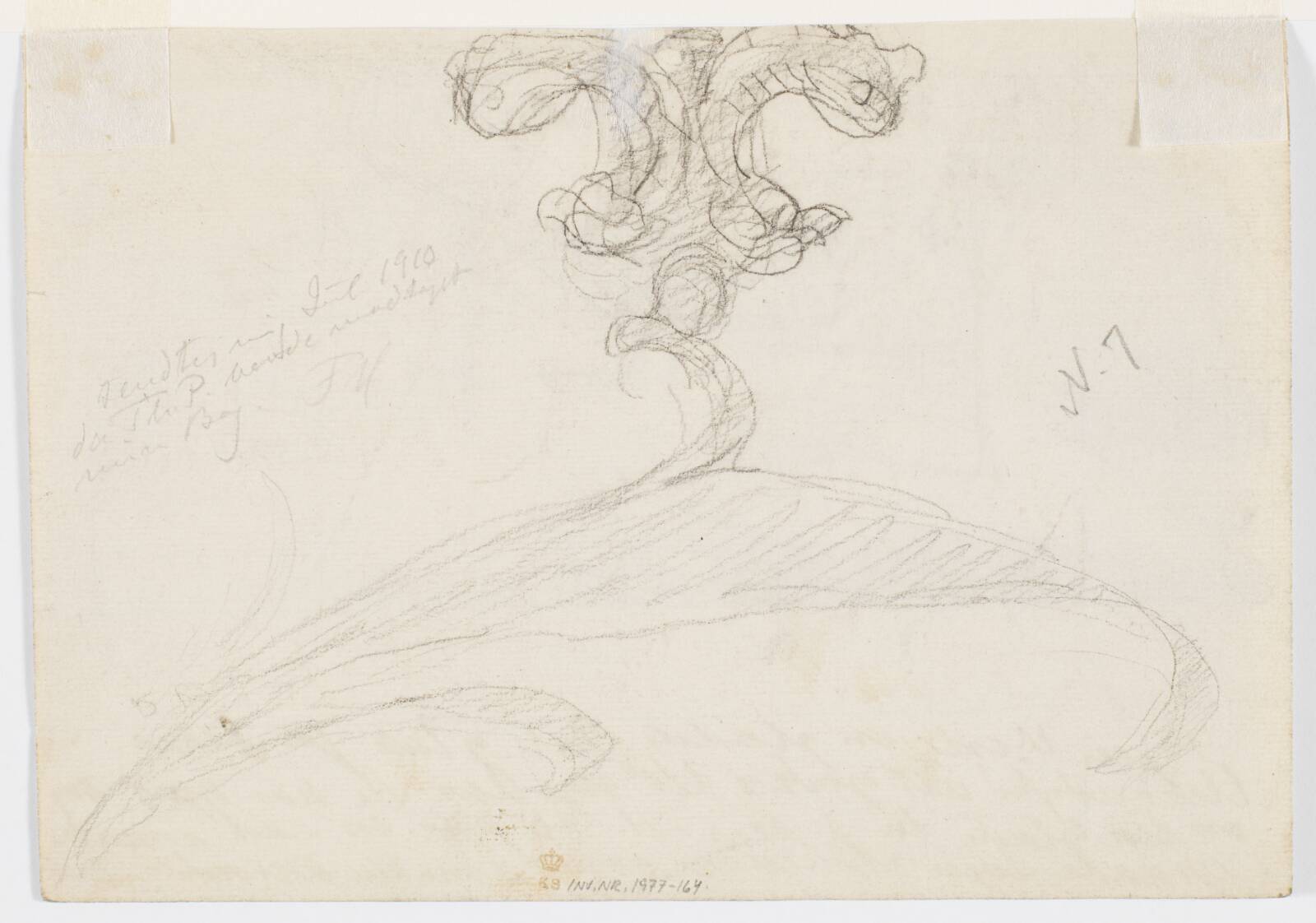 Sortkridtskitse, Theodor Philipsen, 1840-1920