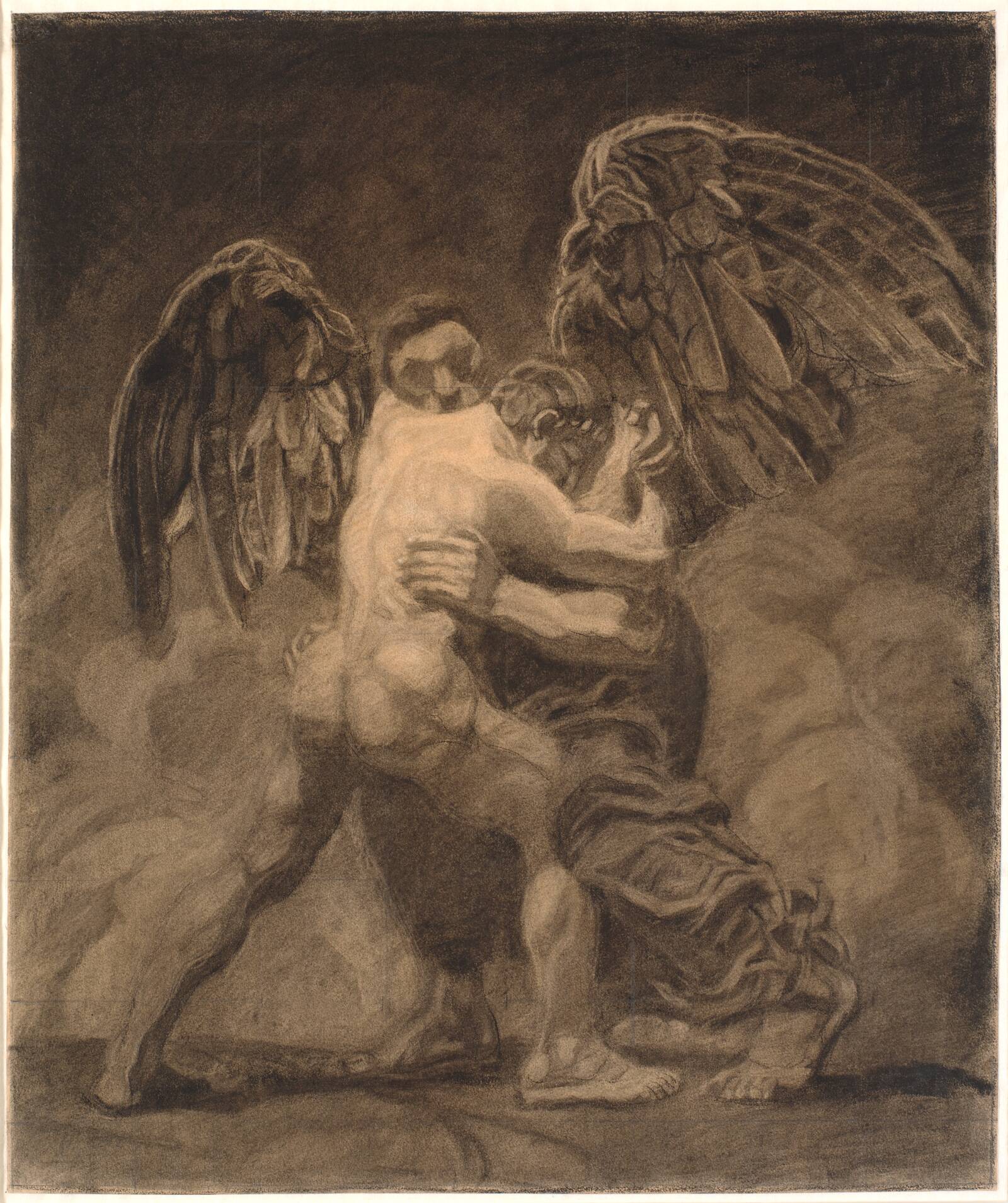 Jakobs kamp med englen, Oluf Hartmann, 1905-1906