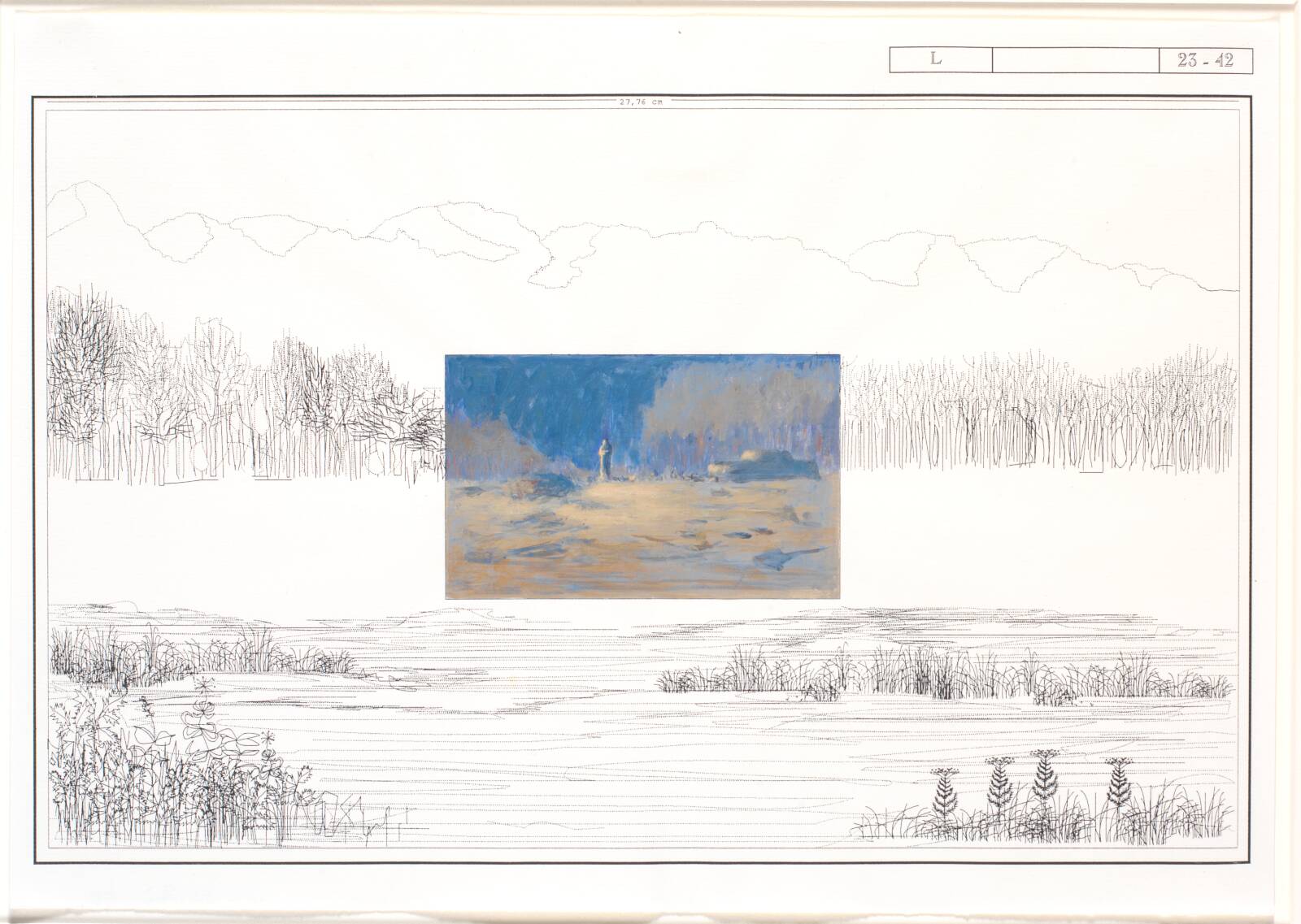 Fraktalt landskab., Nina Sten-Knudsen, 1993