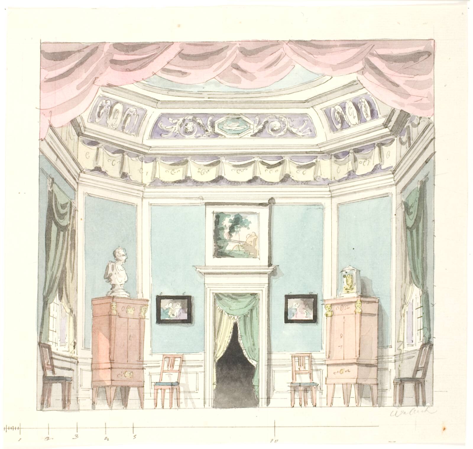 Stuedekoration, Aron Wallick, 1731-1831