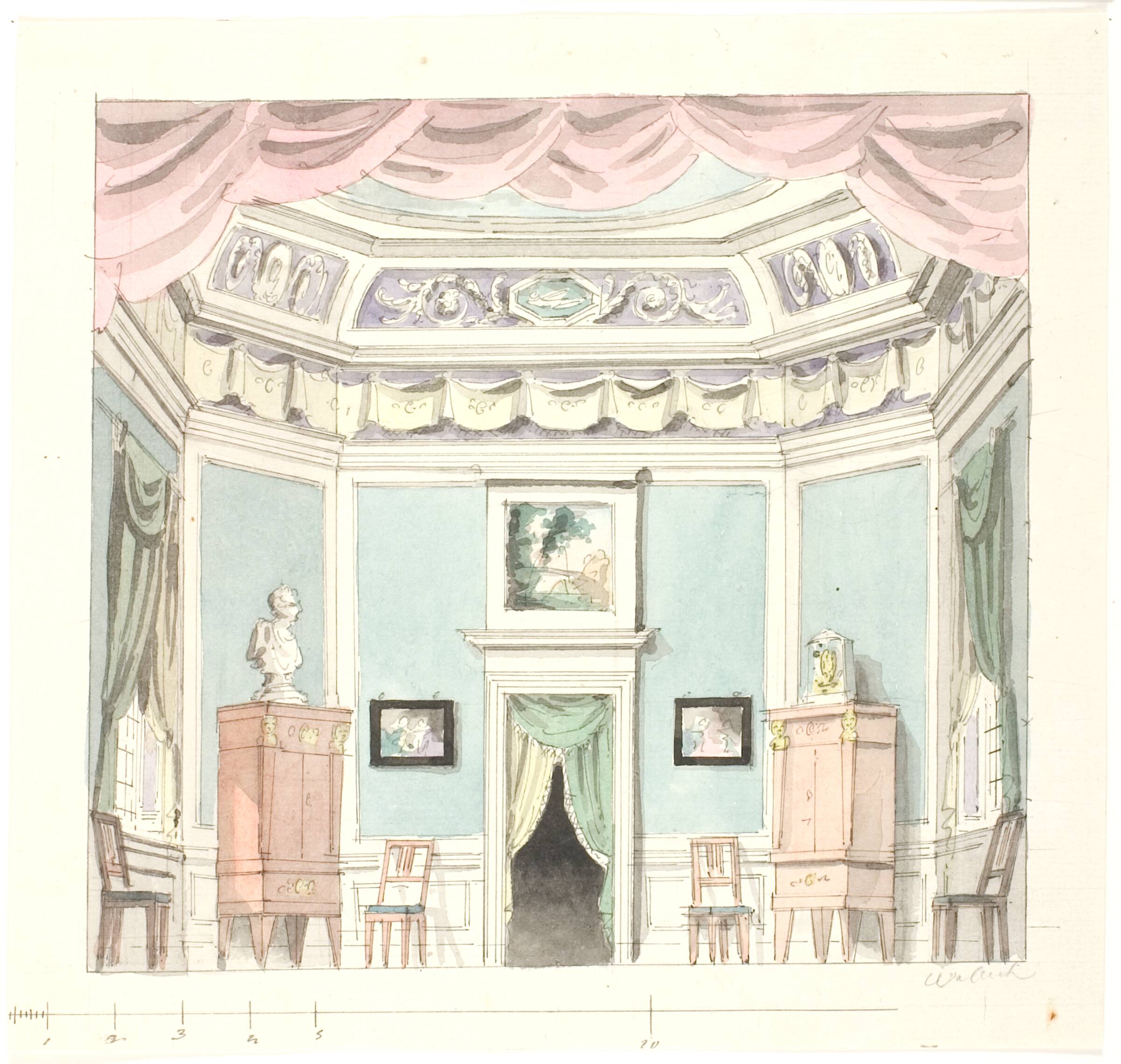 Stuedekoration, Aron Wallick, 1731-1831