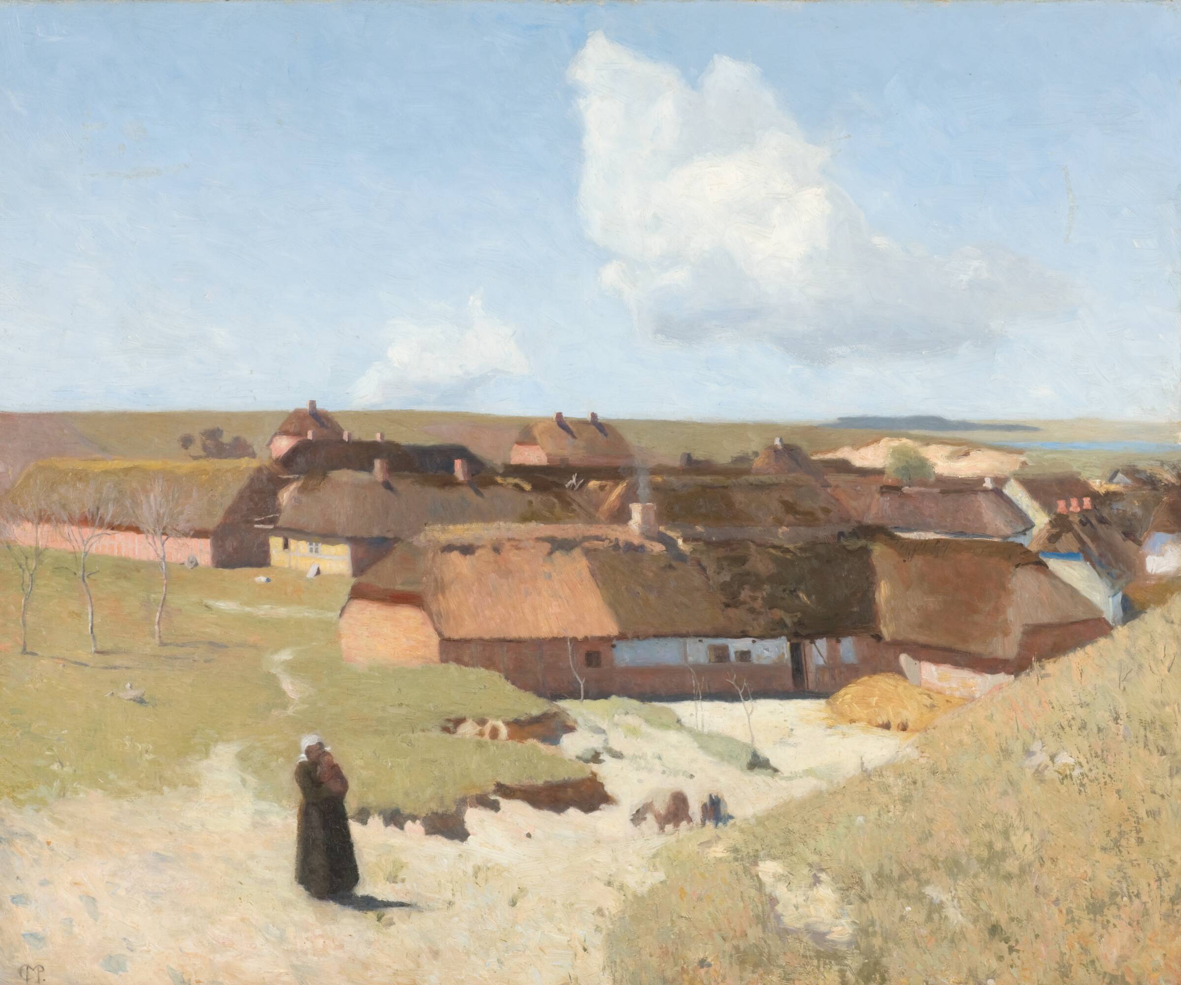 Jysk landskab. Klar dag i maj, Christian Mourier-Petersen, 1892