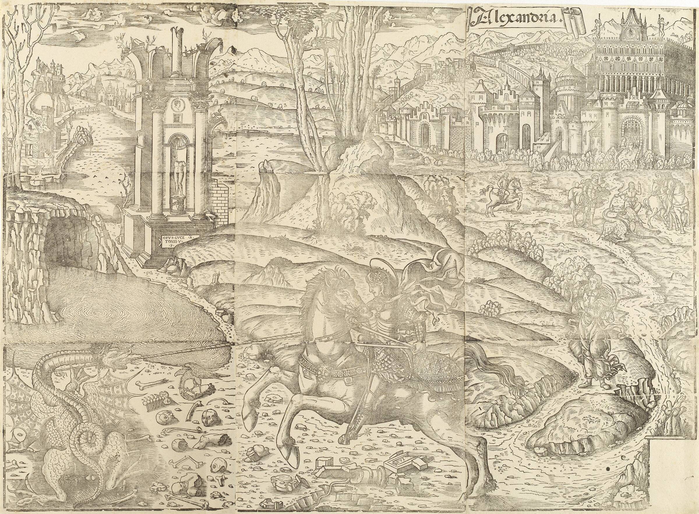 Skt. Georg og dragen, Lucantonio degli Uberti, 1503-1557
