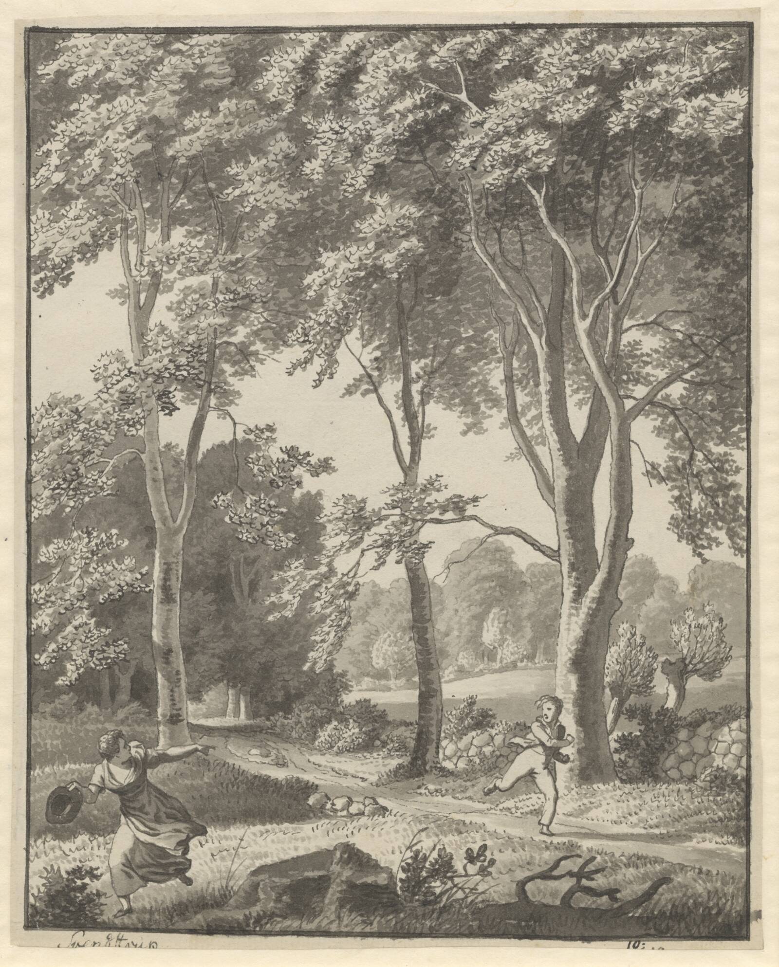 Fra skoven ved Svendstrup, C.W. Eckersberg, 1810