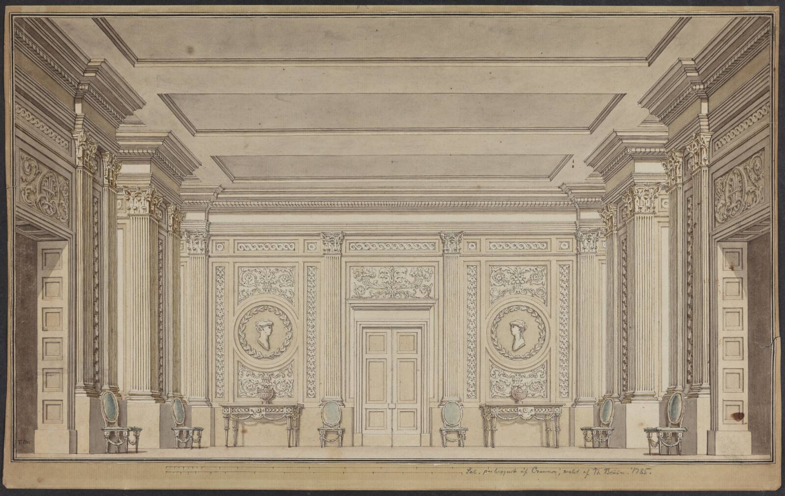 Et kabinet, Peter Cramer, 1785