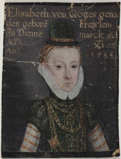 Portræt af Frederik II's datter Elisabeth
